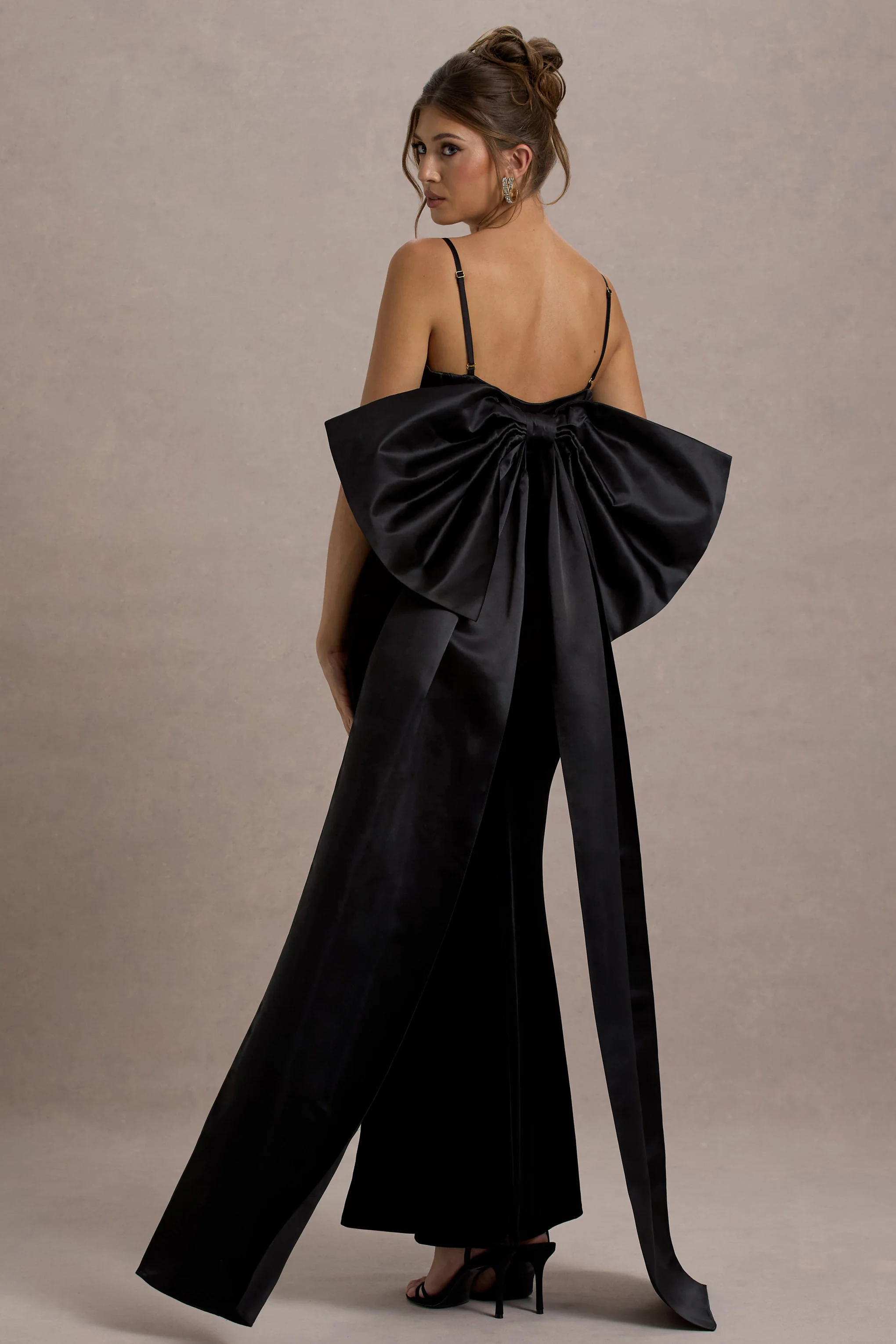 Alize | Black Velvet Split Maxi Skirt - Image 2
