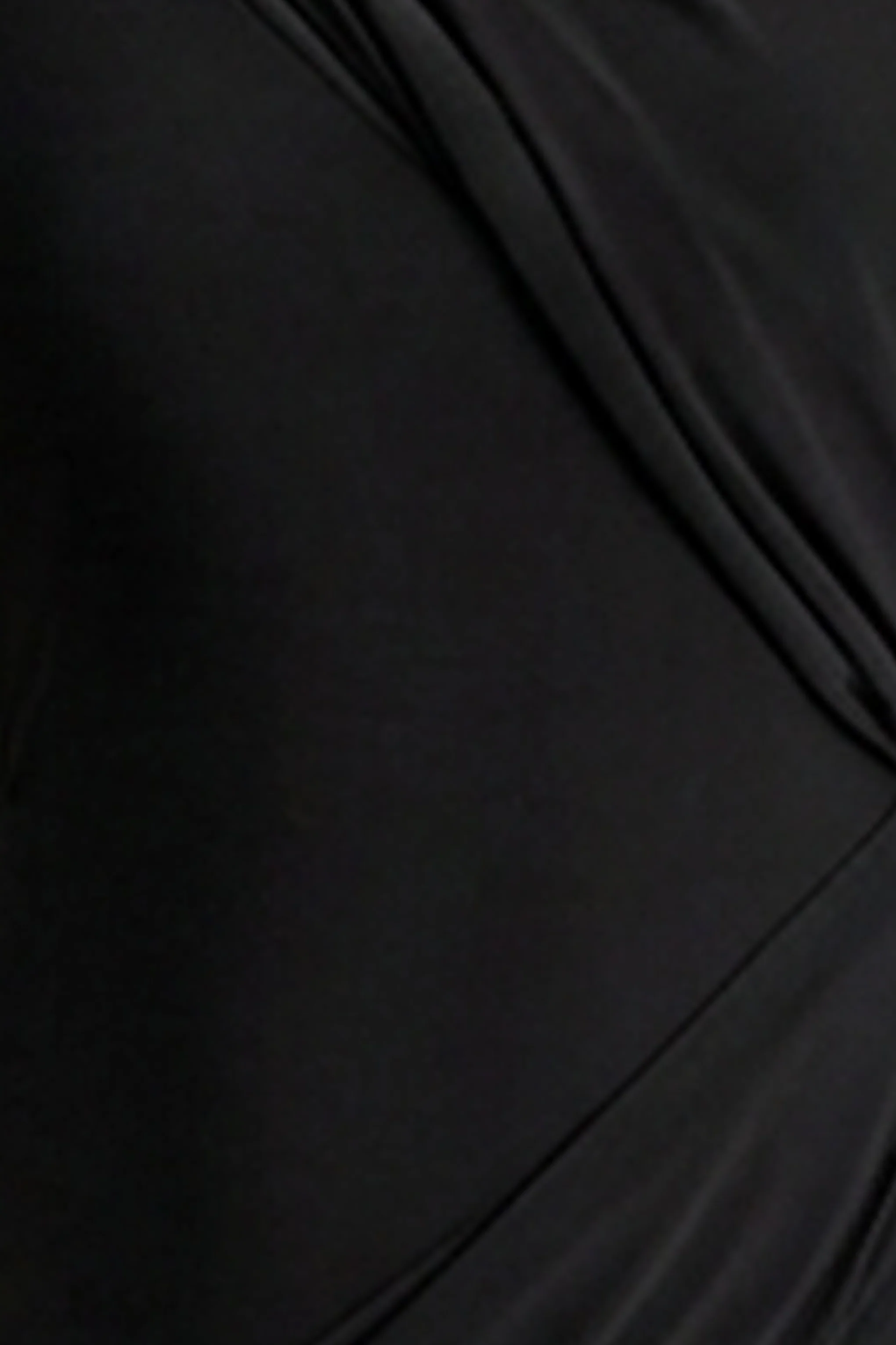 Aphra | Black High-Neck Maxi Dress With Cape-Sleeve - Image 6