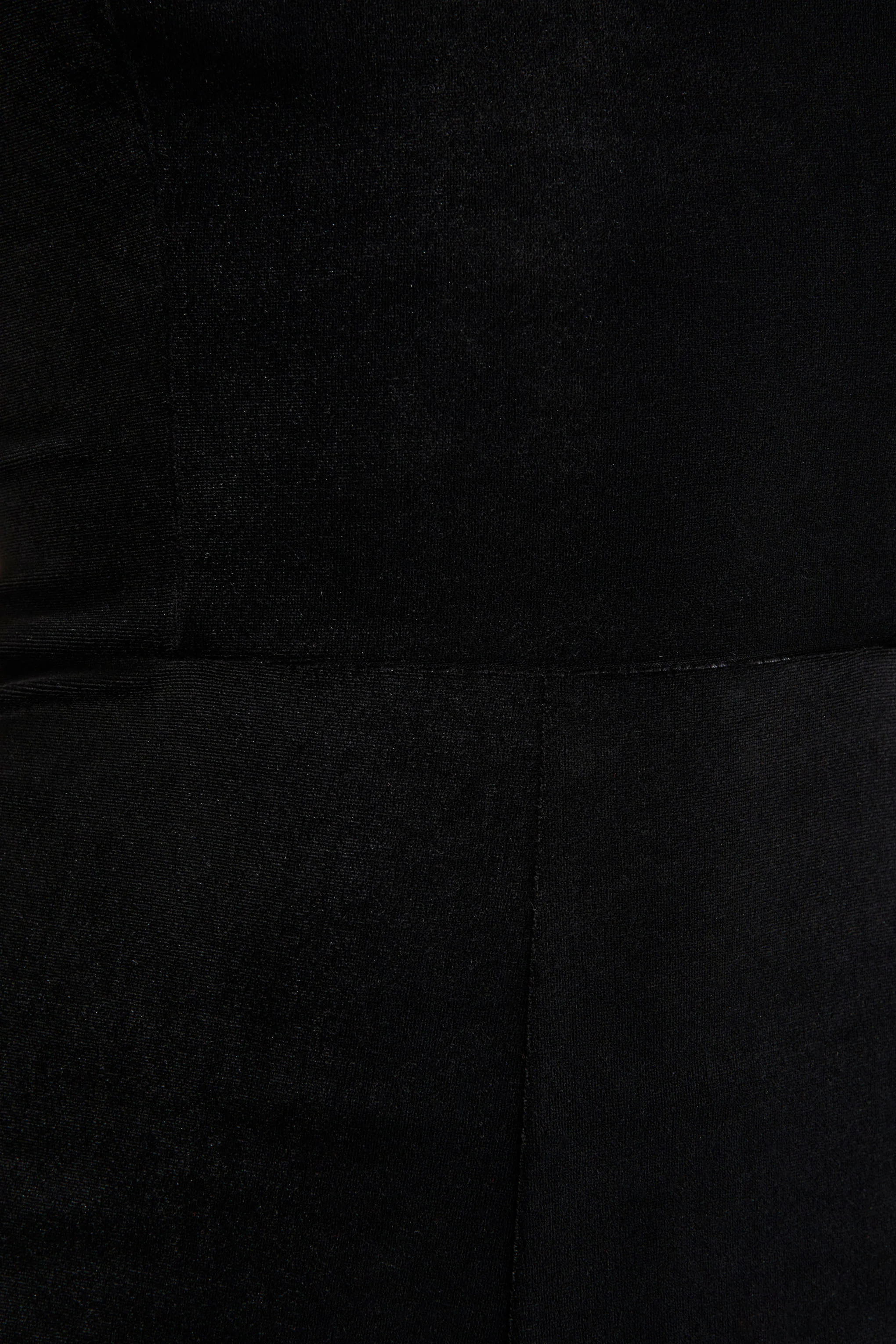 Arcane | Black Velvet Bandeau Jumpsuit With Scarf - Image 6