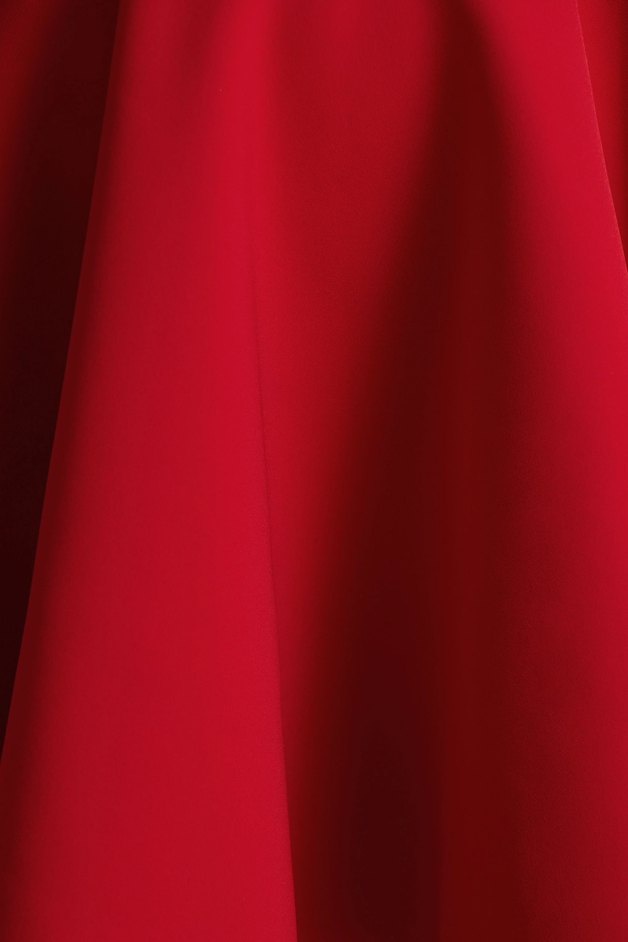 Astonish | Red Long-Sleeve Embellished Square-Neck Mini Dress With Volume Skirt - Image 6