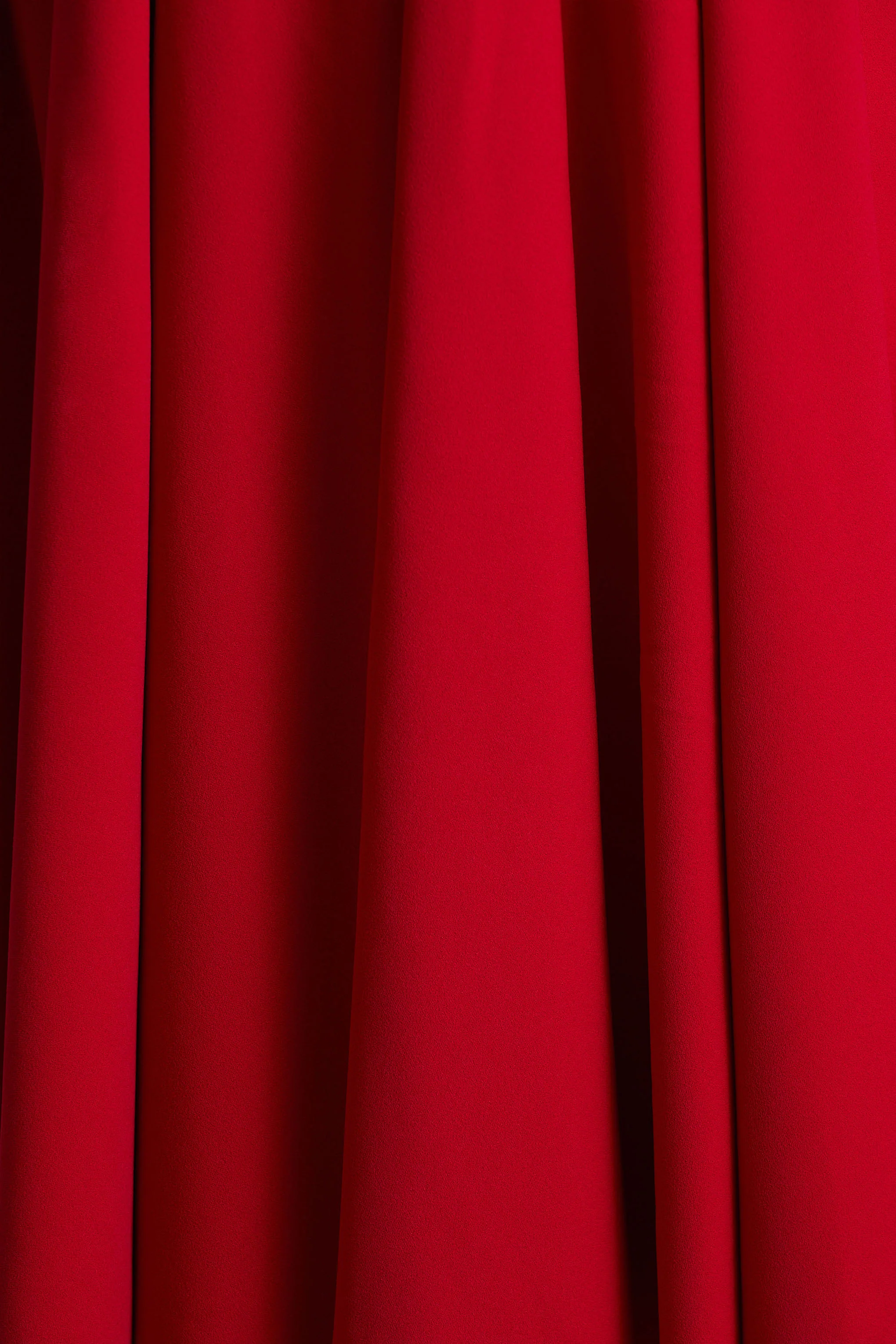 Bellamy | Red Crew-Neck Long-Sleeve Midi Dress - Image 6