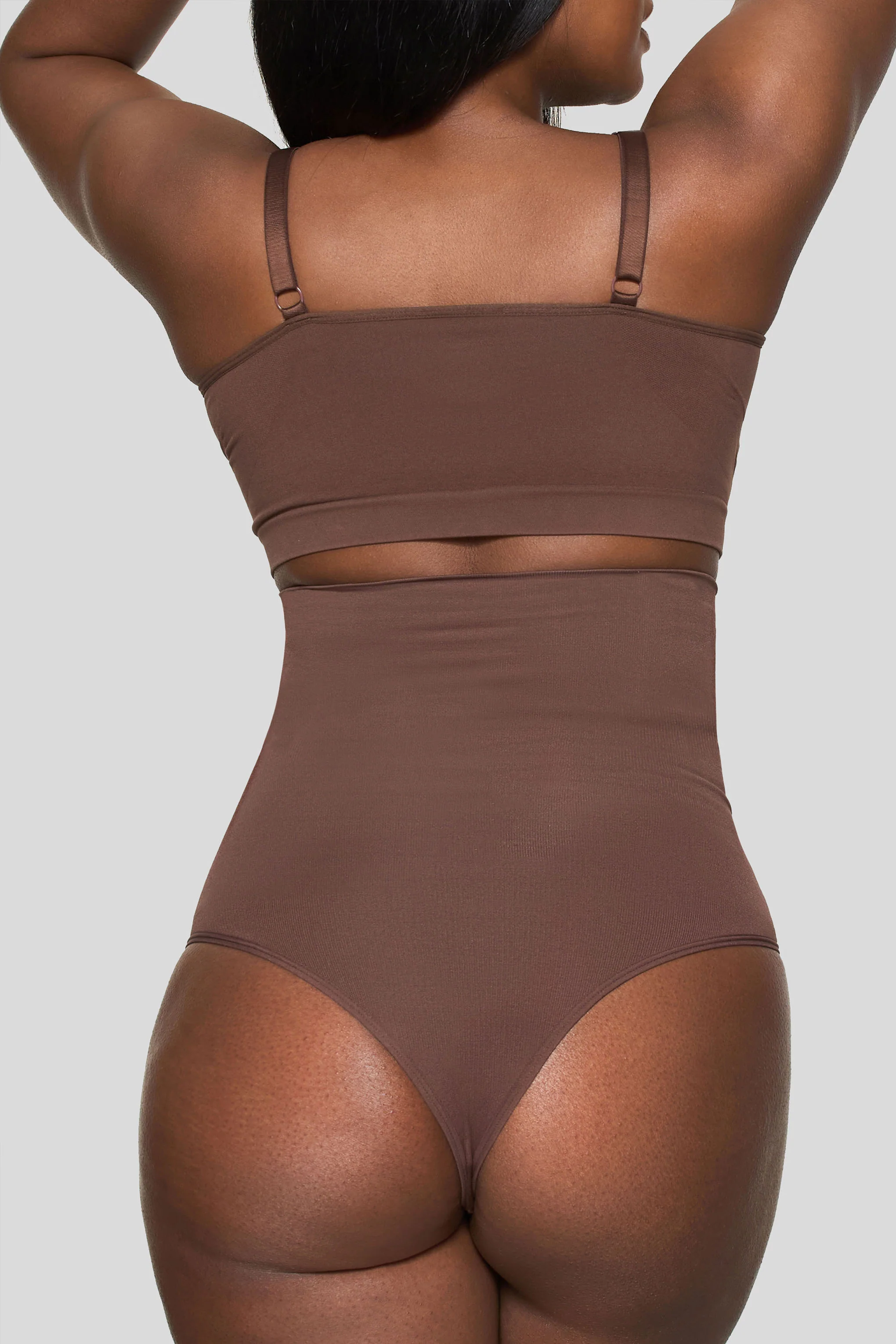 BOOMBA | Cocoa High-Waisted Thong Shapewear - Image 2