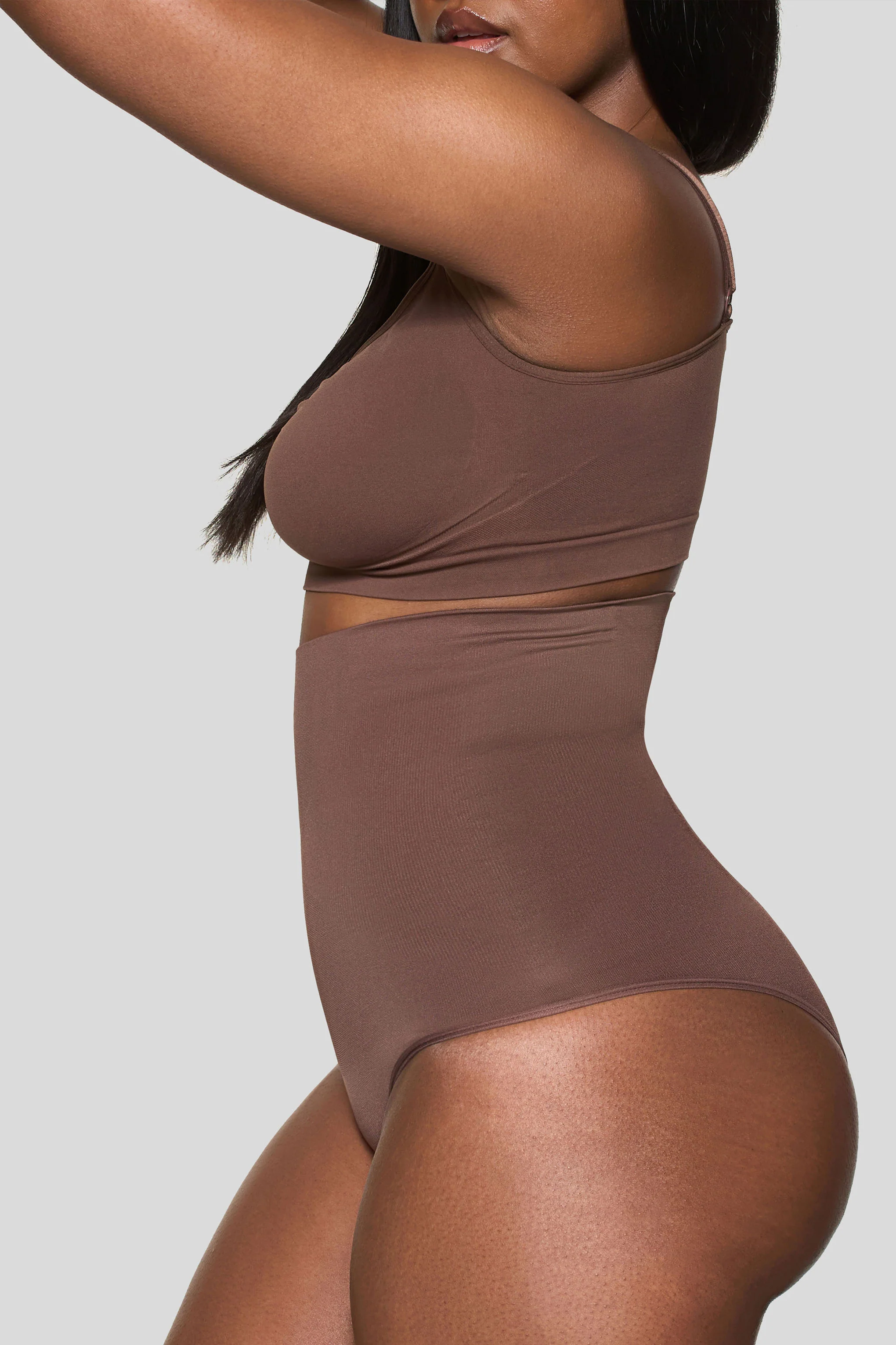 BOOMBA | Cocoa High-Waisted Thong Shapewear - Image 3