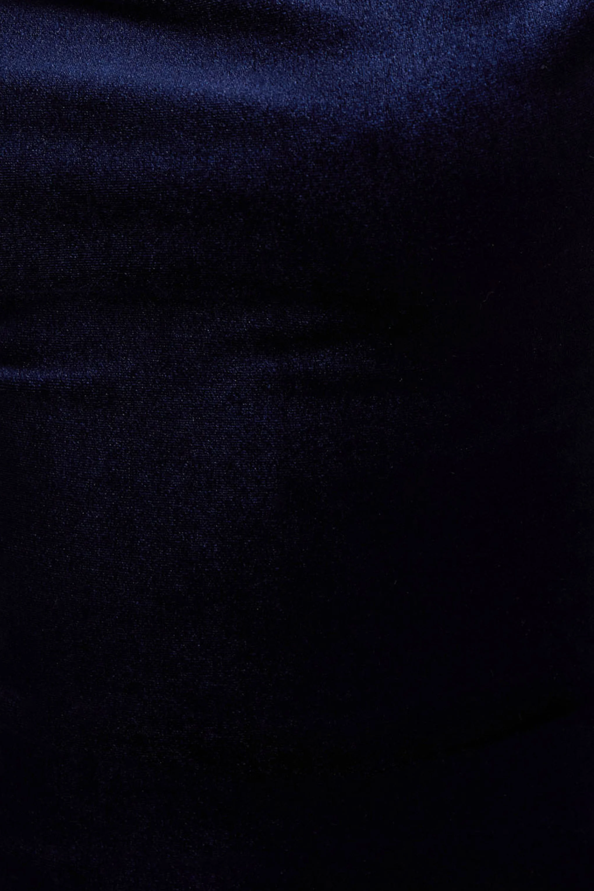 Carella | Navy Velvet Twisted Asymmetric Midi Dress - Image 6