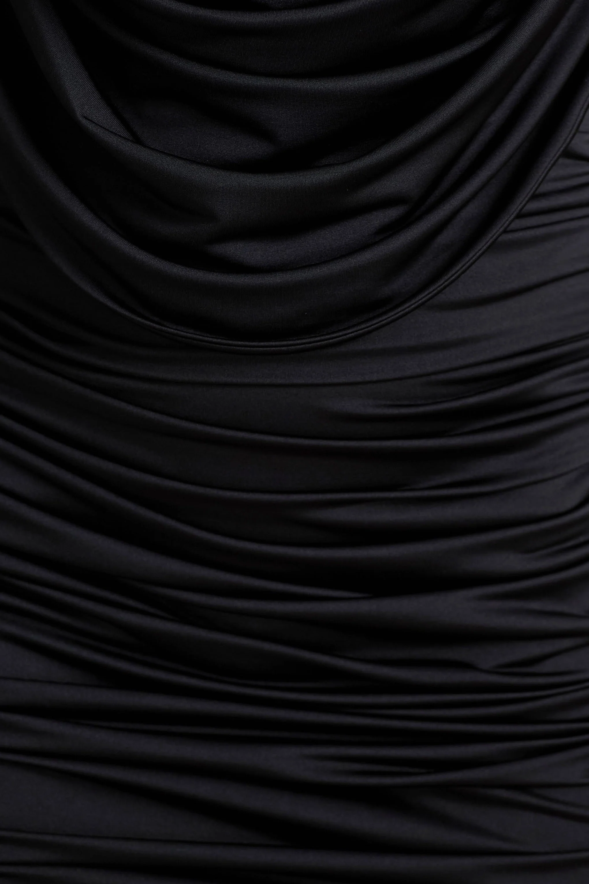 Ciela | Black Extreme Plunge-Neck Mini Dress - Image 6