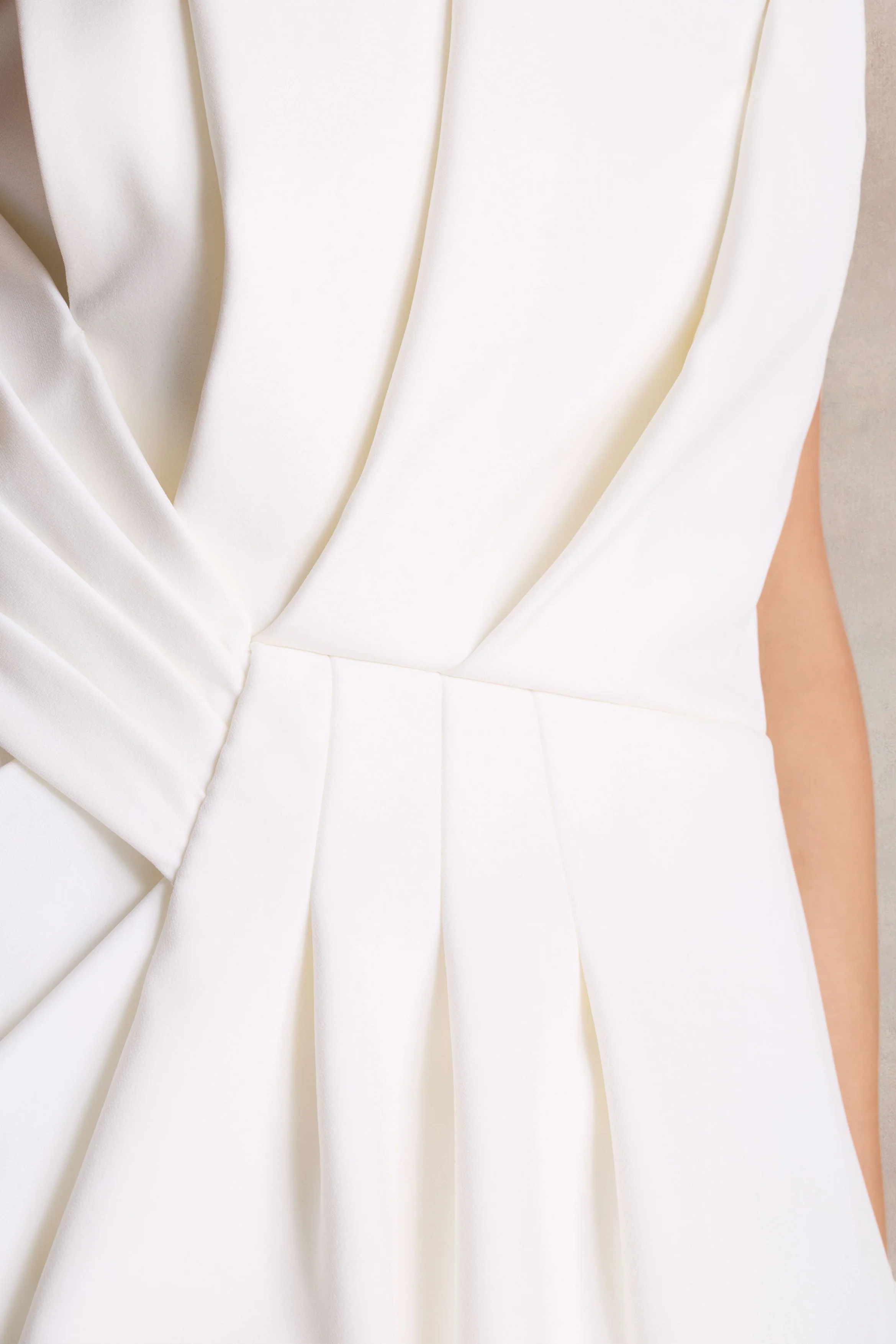 Dreamy Whispers | Cream Strapless Ruffle Split Maxi Dress - Image 6