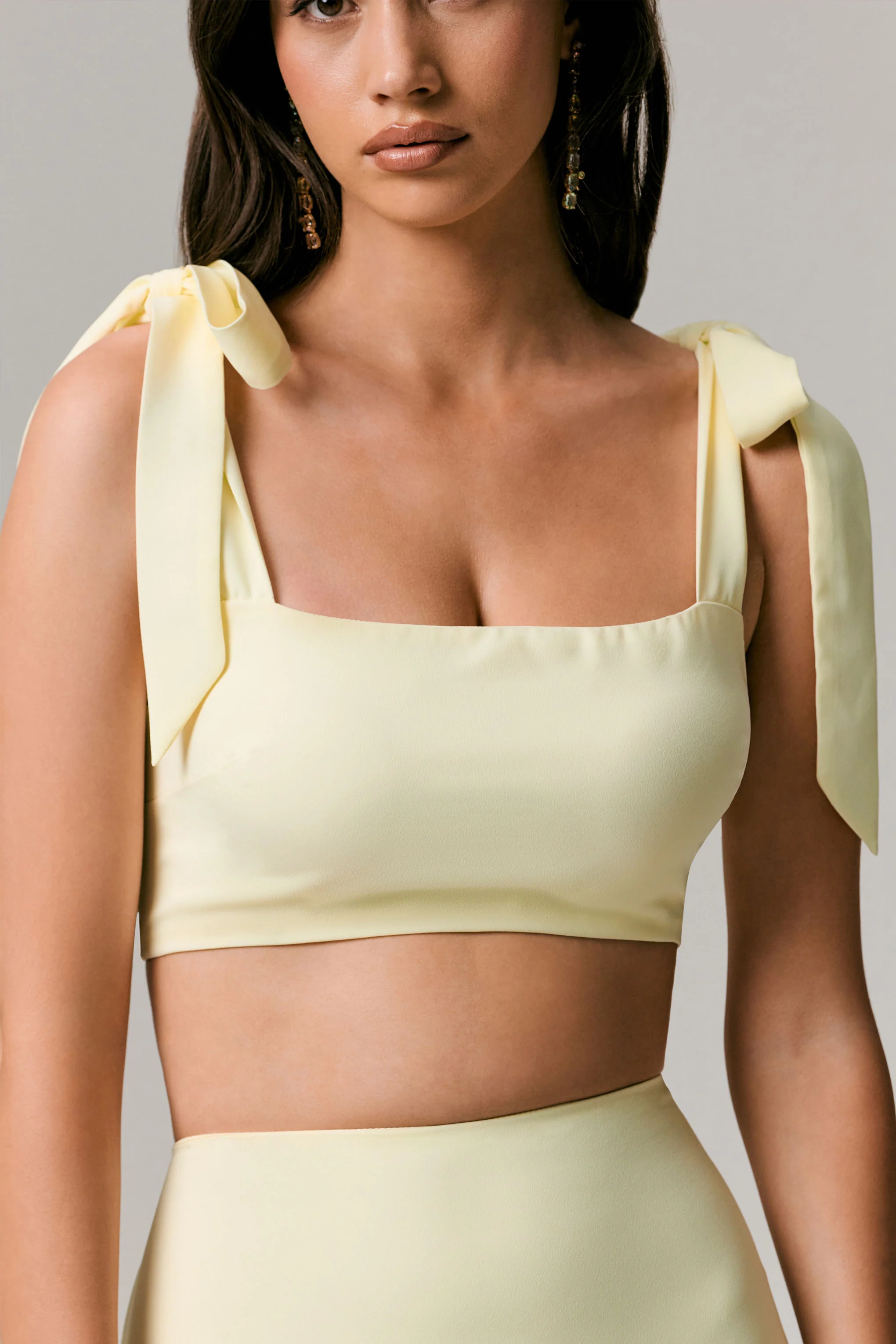 Elodie | Lemon Tie-Strap Crop Top - Image 5
