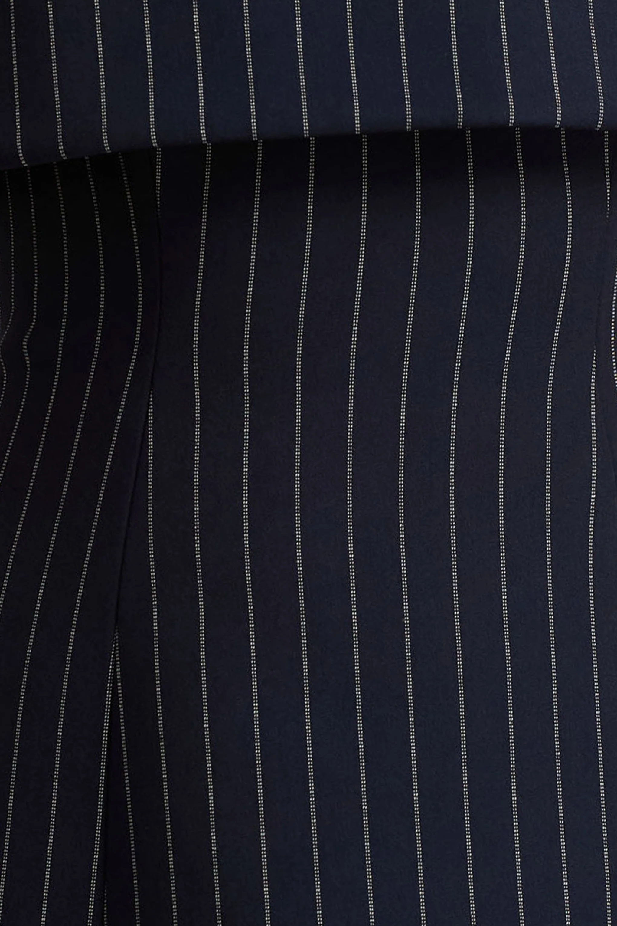 Ember | Navy Pinstripe Square-Neck Mini Dress - Image 6
