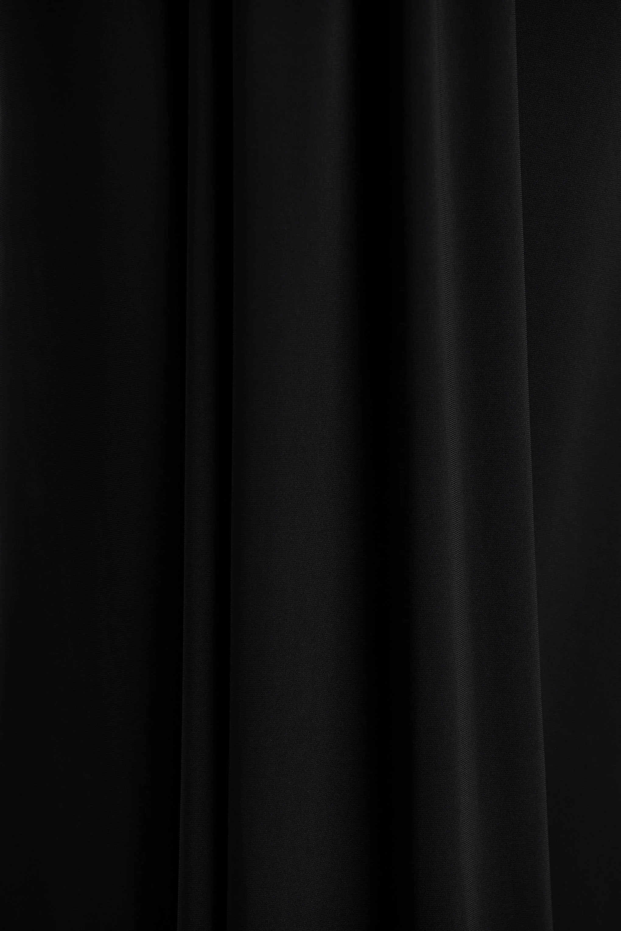 Flashy | Black Plunge-Neck Maxi Dress With Ruched Detailing - Image 6
