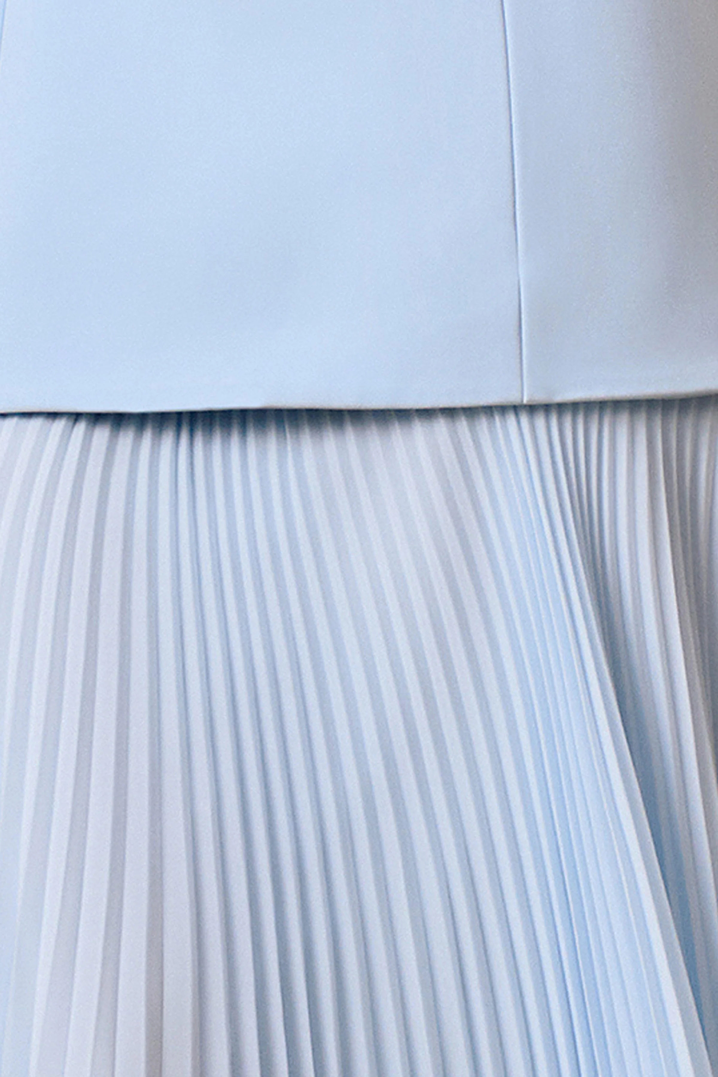 Hadley | Powder Blue Boat-Neck Maxi Dress With Drop-Waist - Image 7