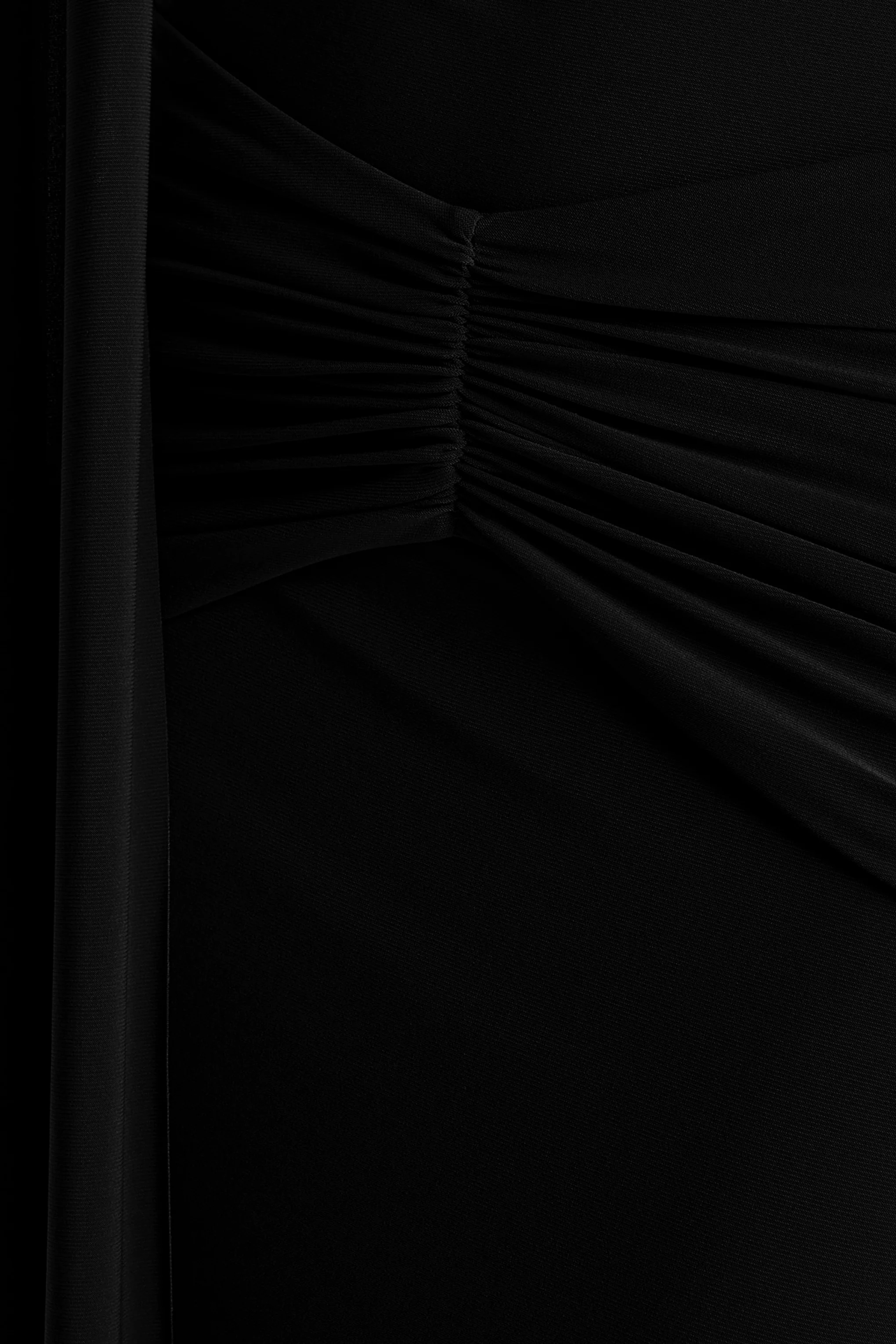 Hyla | Black High-Neck Maxi Dress With Sash-Detail - Image 6