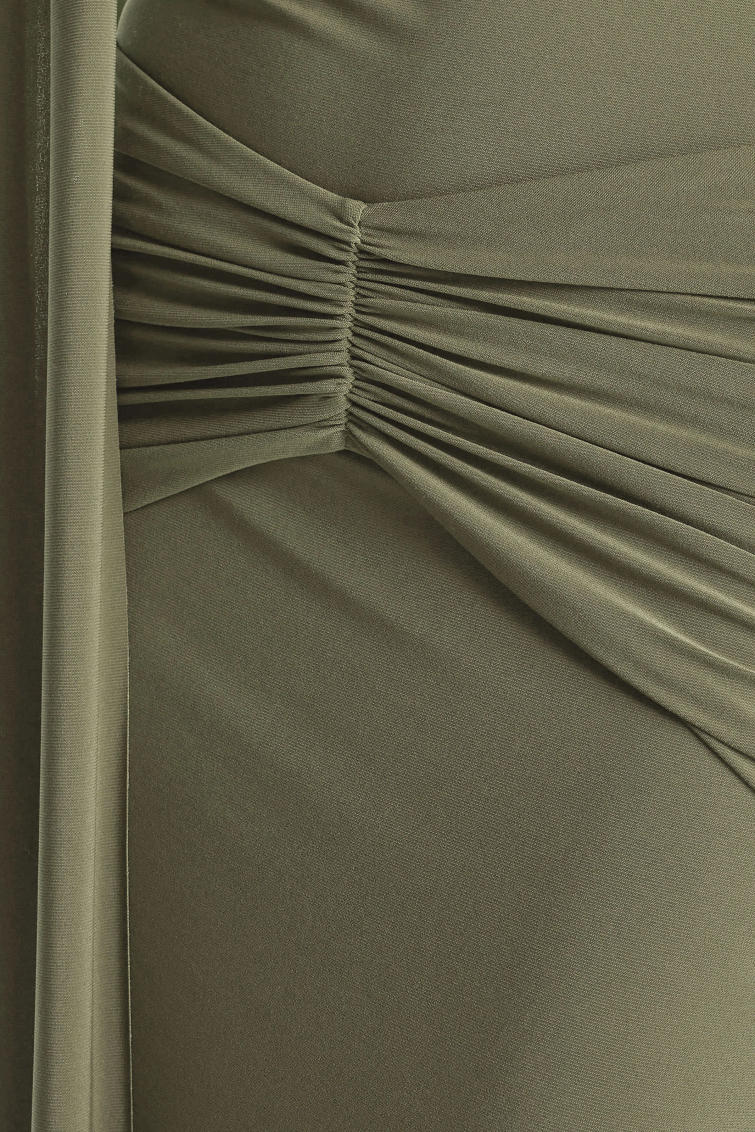Hyla | Green High-Neck Maxi Dress With Sash-Detail - Image 6
