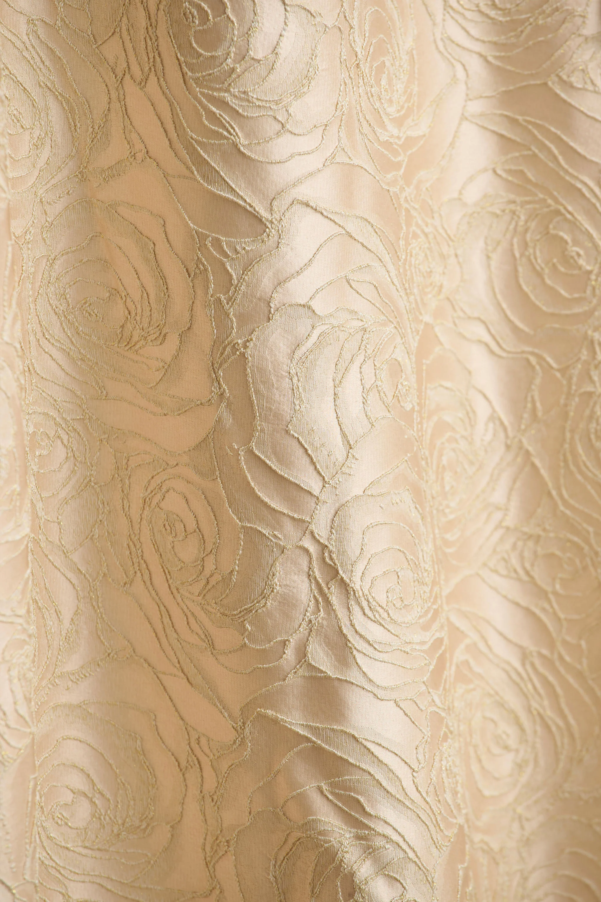 Hypnotic | Gold Jacquard Bandeau Midi Dress - Image 6