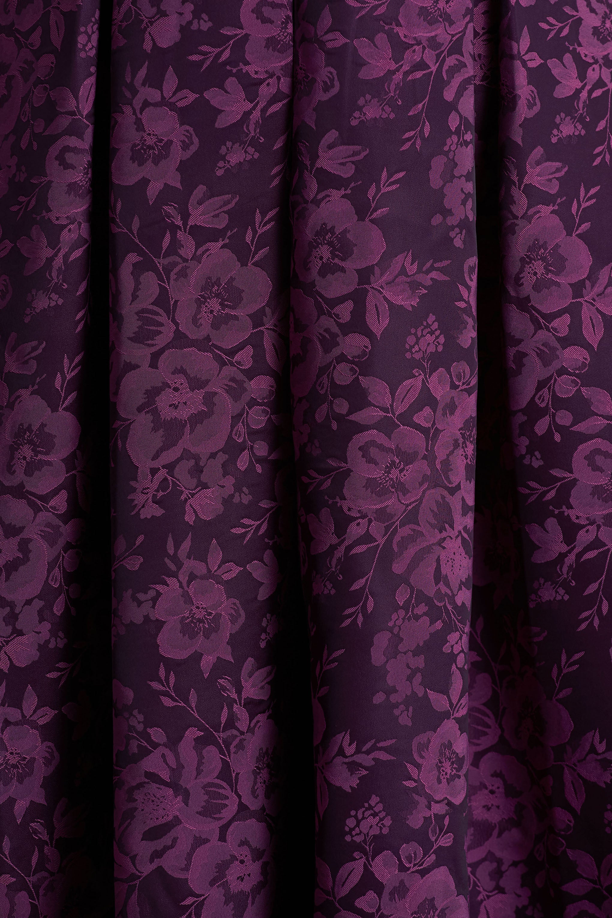 Isabeau | Purple Satin Plunge-Neck Midi Dress - Image 6