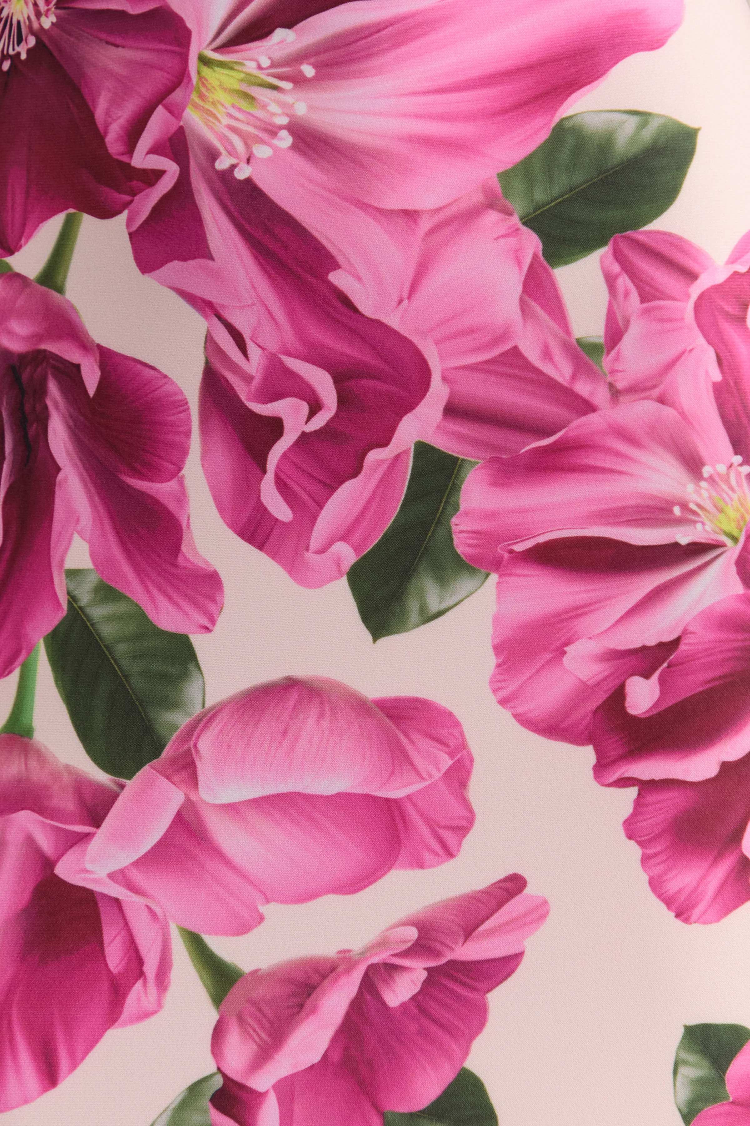 Luz | Pink Hibiscus Floral Print Strappy Maxi Dress - Image 6