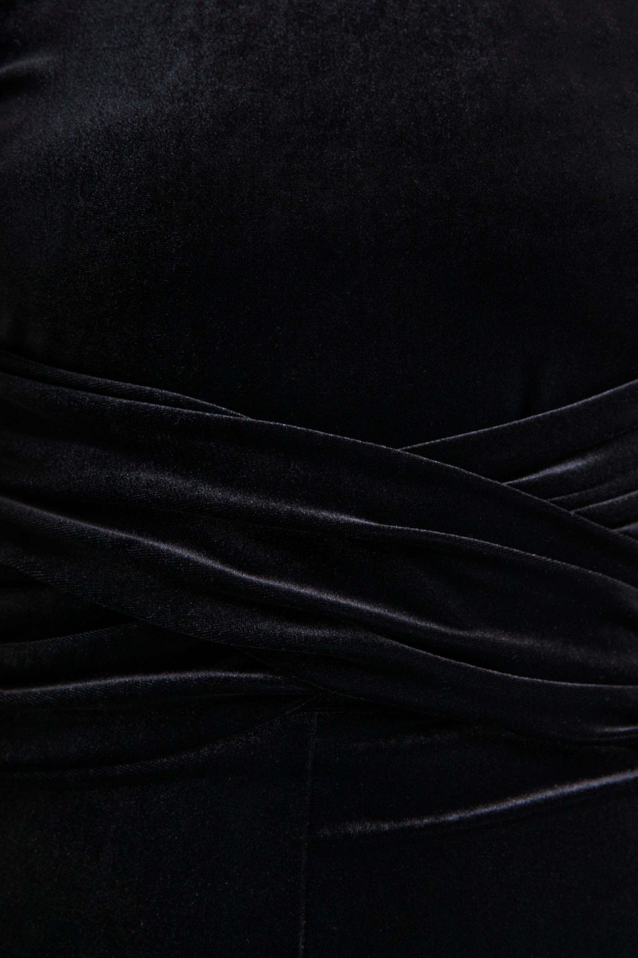 Madalina | Black High-Neck Jumpsuit With Scarf-Detail - Image 6
