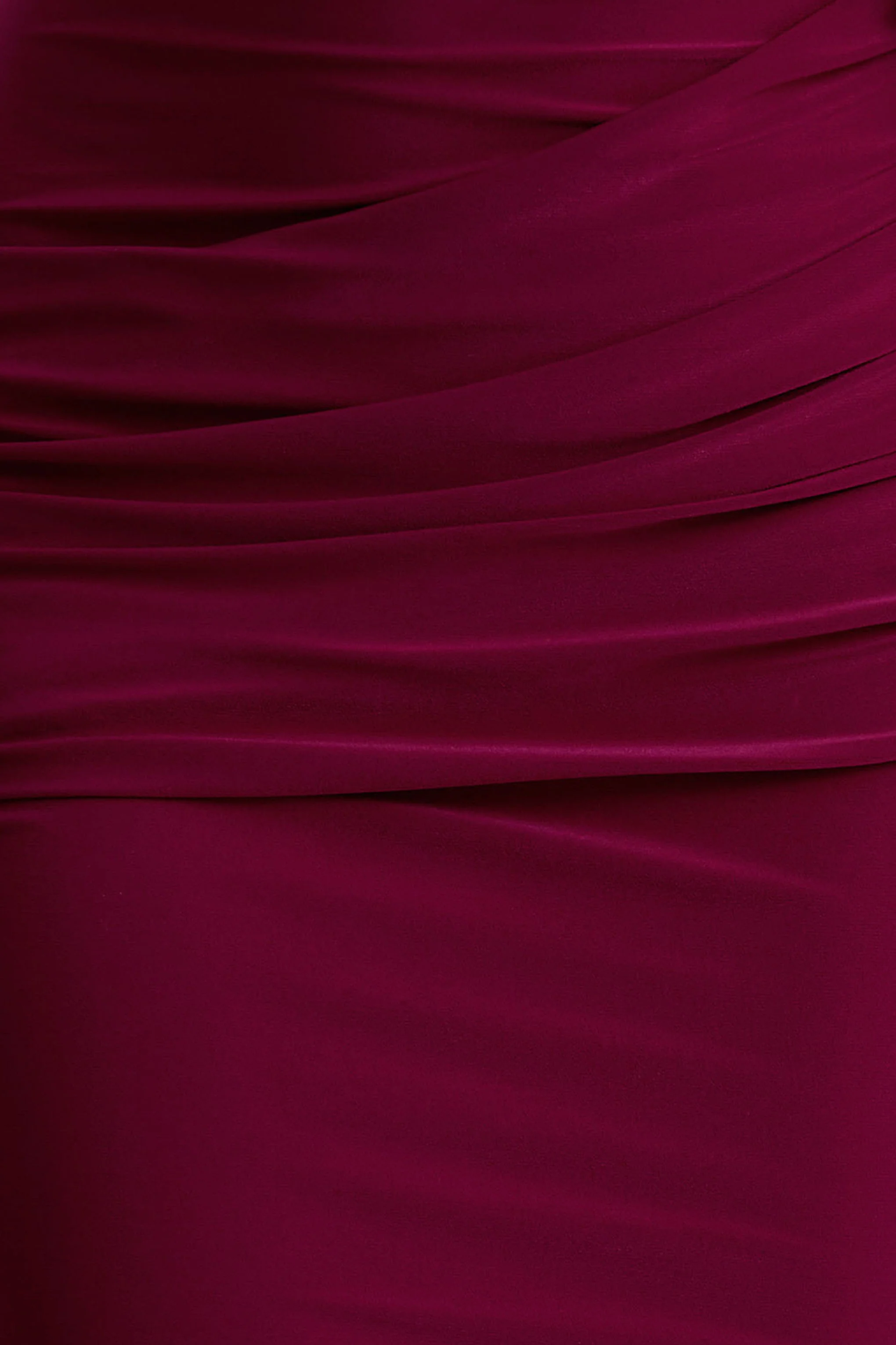 Maeve | Burgundy Cape-Sleeve Draped Maxi Dress - Image 6