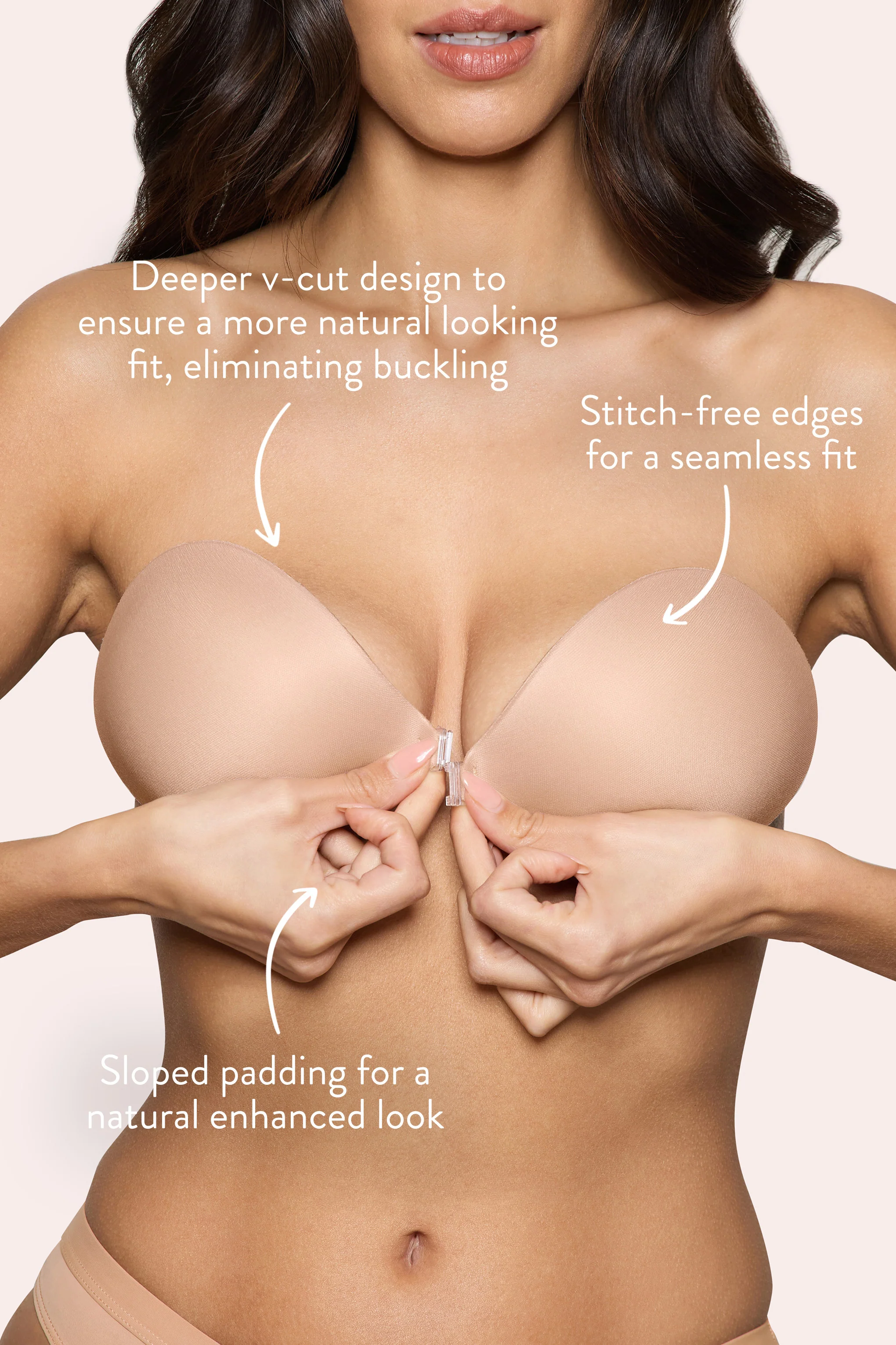 Magic Sticky Bra | Boomba Beige Padded Sticky Bra - Image 3