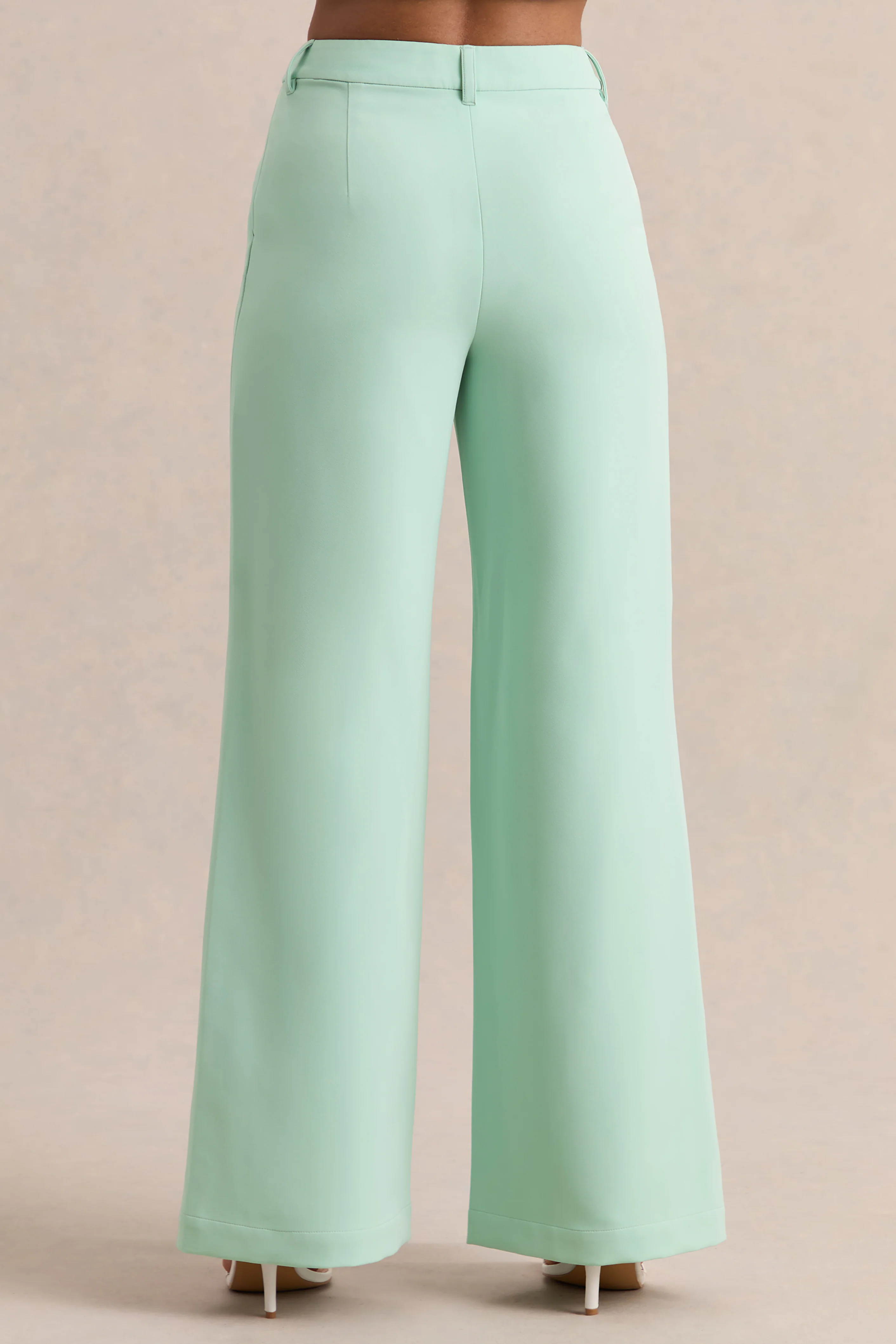 Malou | Sage Tailored Trousers - Image 4