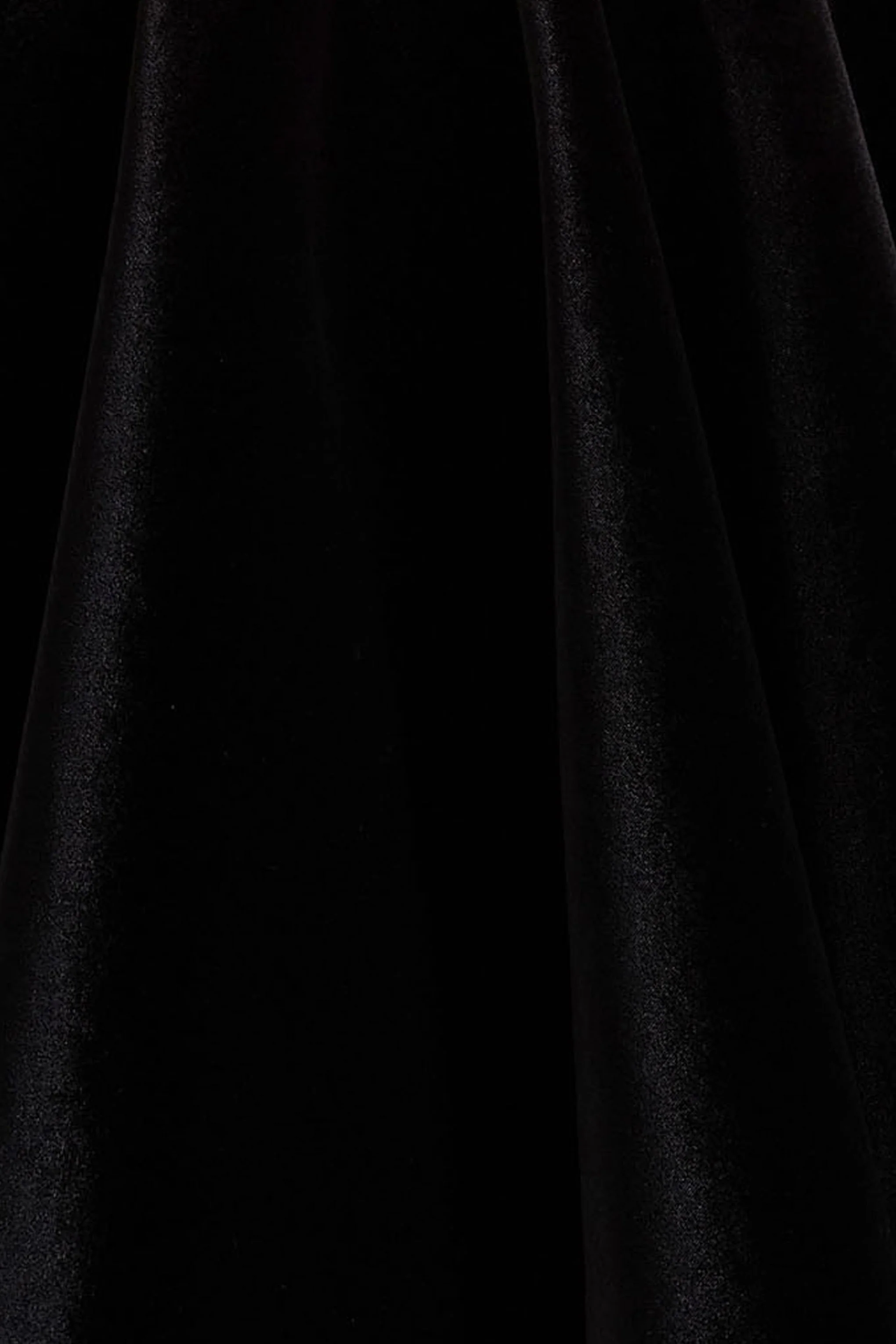 Mirage | Black Velvet Halter-Neck Mini Dress With Skater-Skirt - Image 6