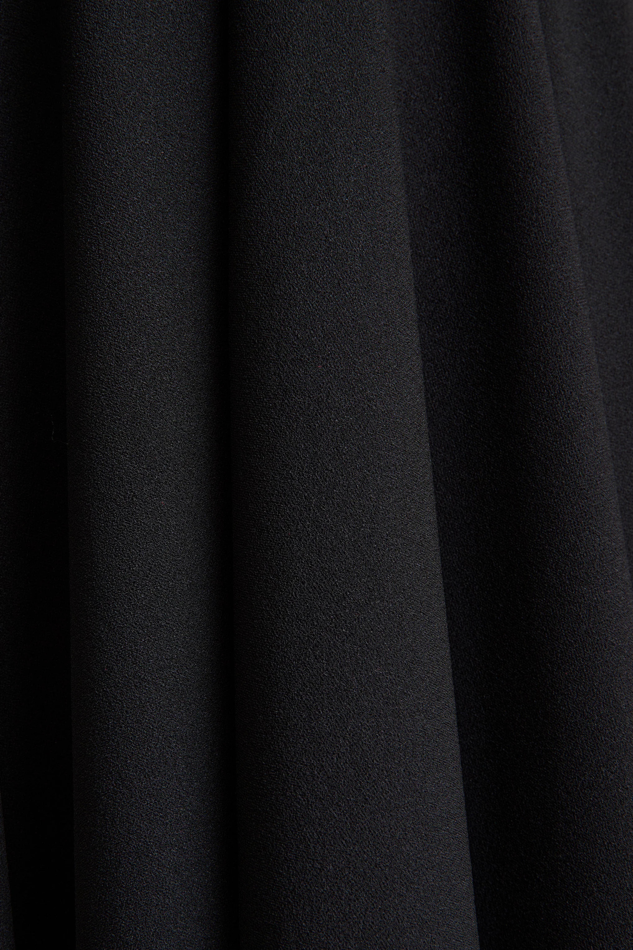 Nova | Black High-Neck Midi Dress With Cape-Sleeves - Image 7