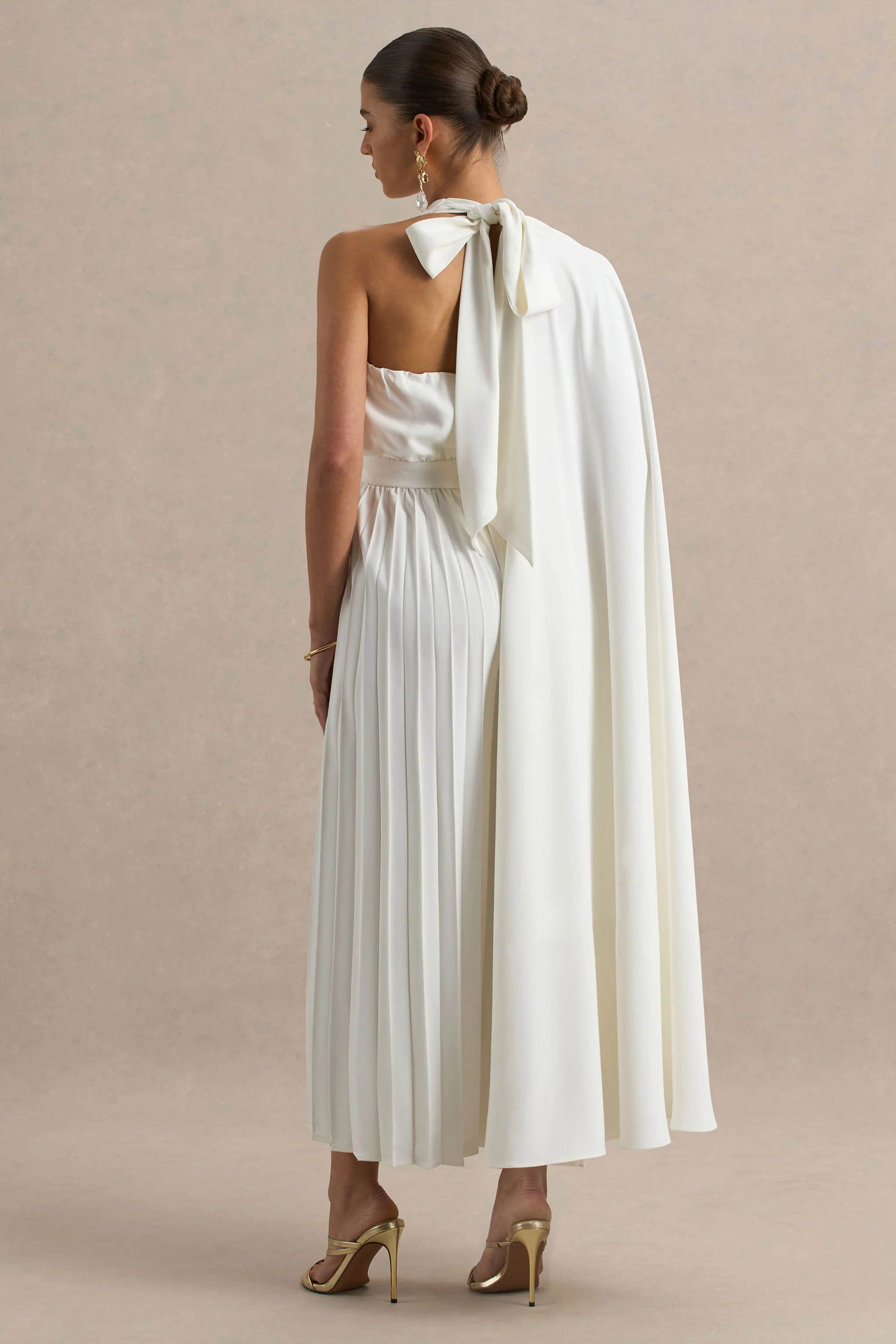Paradise | White Cape-Sleeve Jumpsuit - Image 2