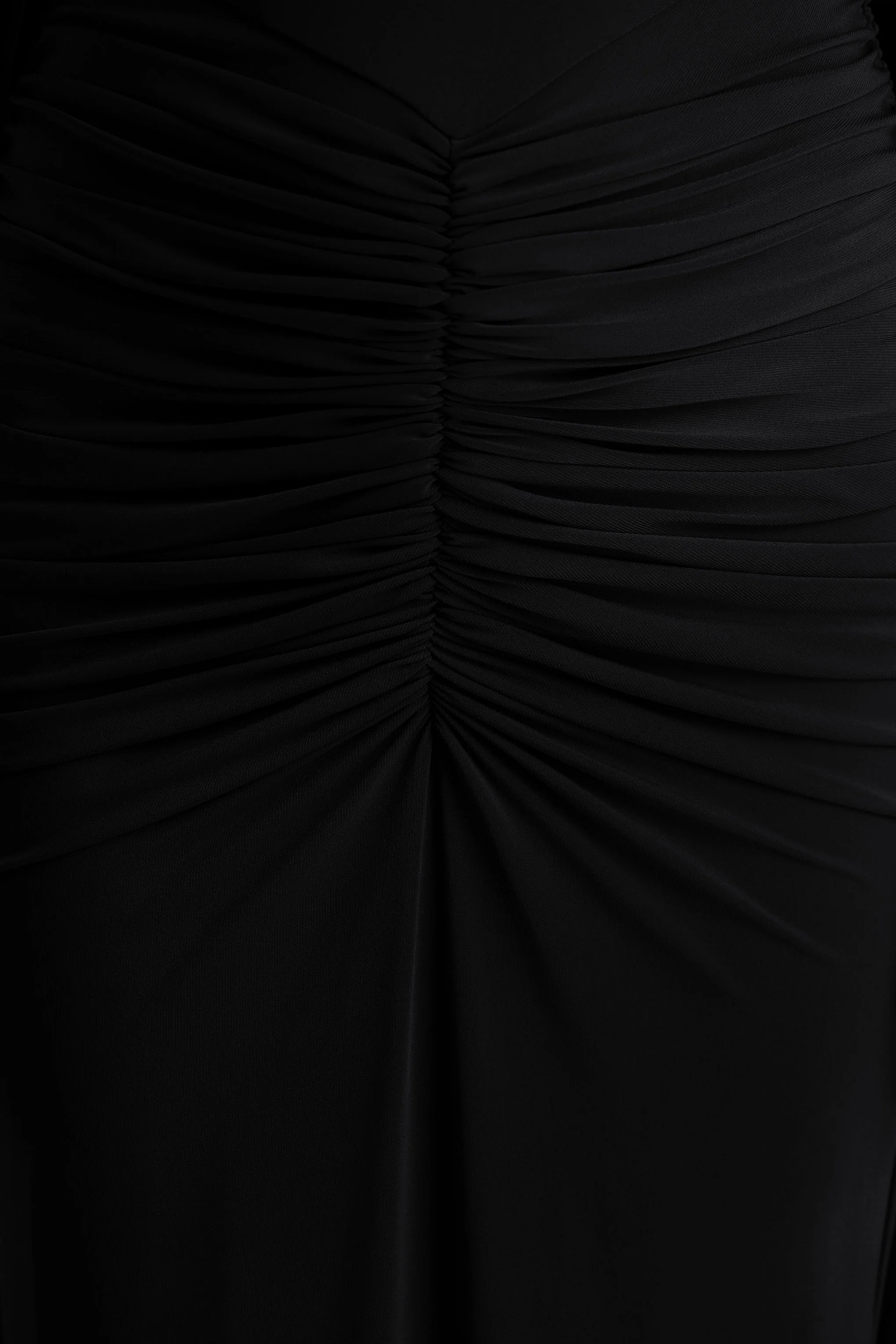 Premiere | Black Boat-Neck Maxi Dress With Open-Back And Cape-Sleeves - Image 6