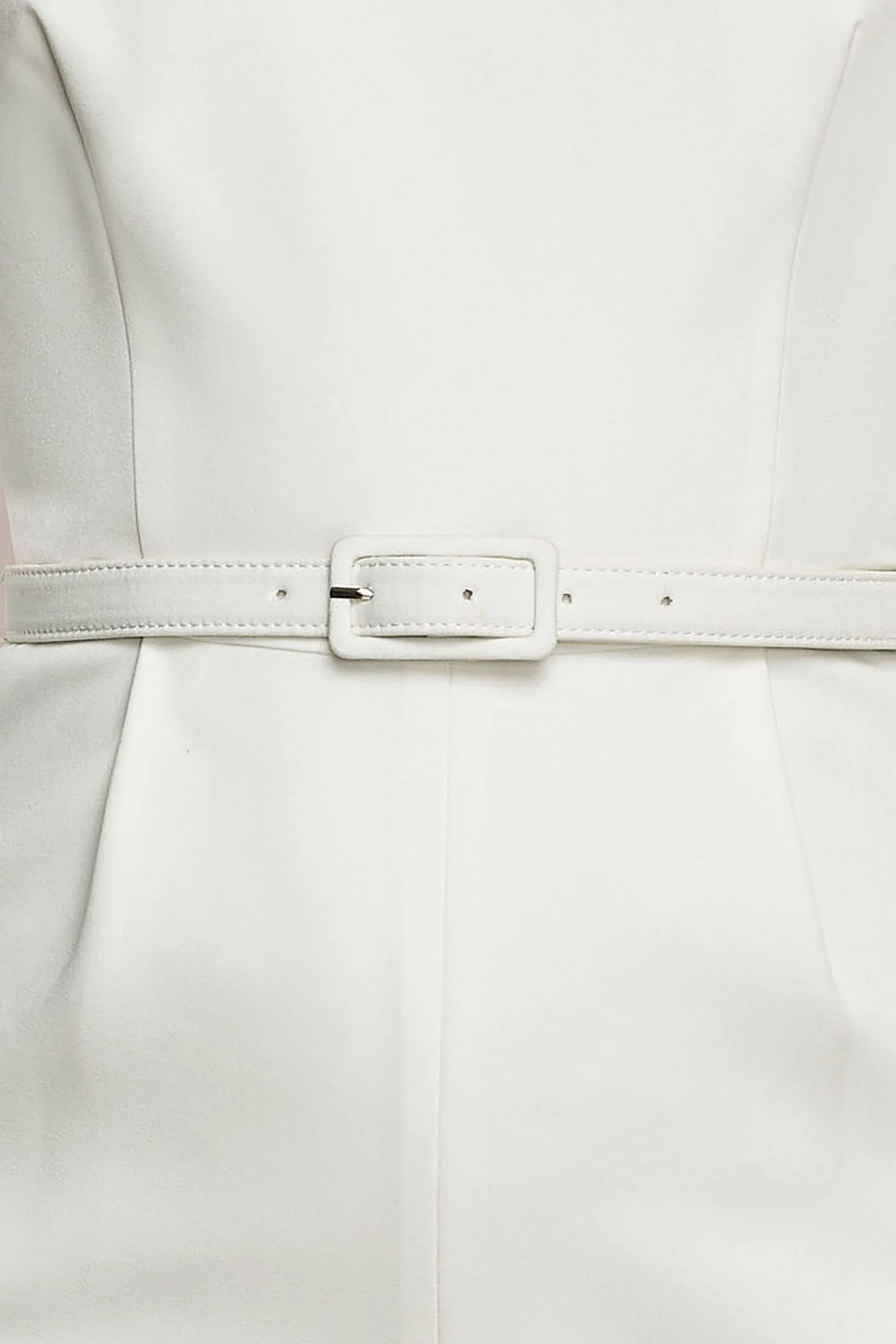 Prize | Cream Crew-Neck Jumpsuit With Embellishment Detail - Image 7