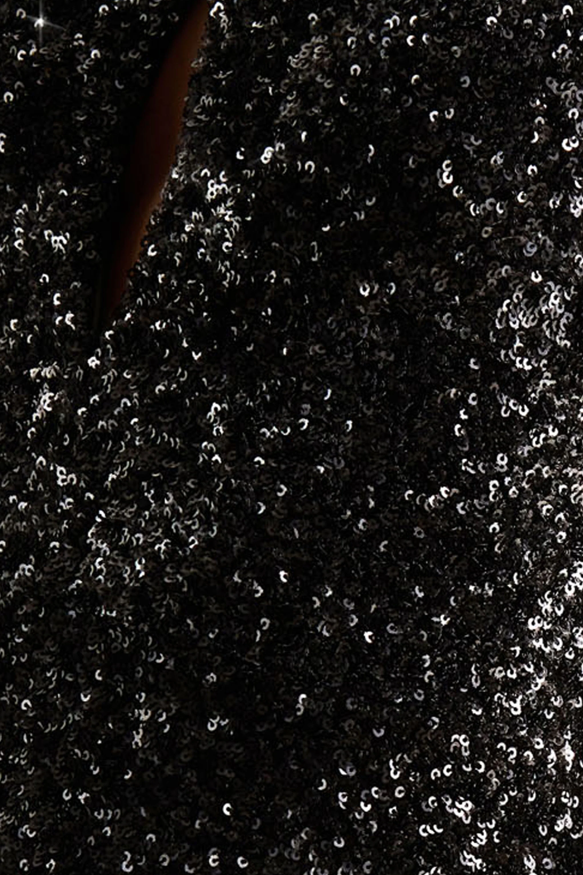 Renelle | Black Sequin Halter Neck Maxi Dress - Image 6