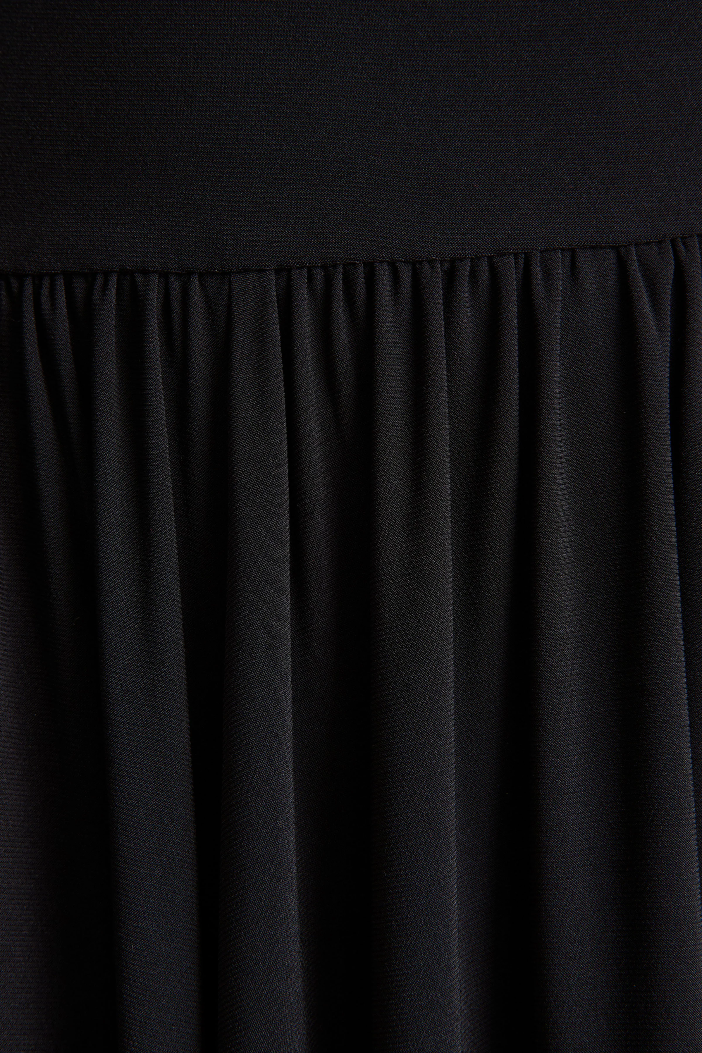 Saskia | Black Bardot-Neck Maxi Dress - Image 7