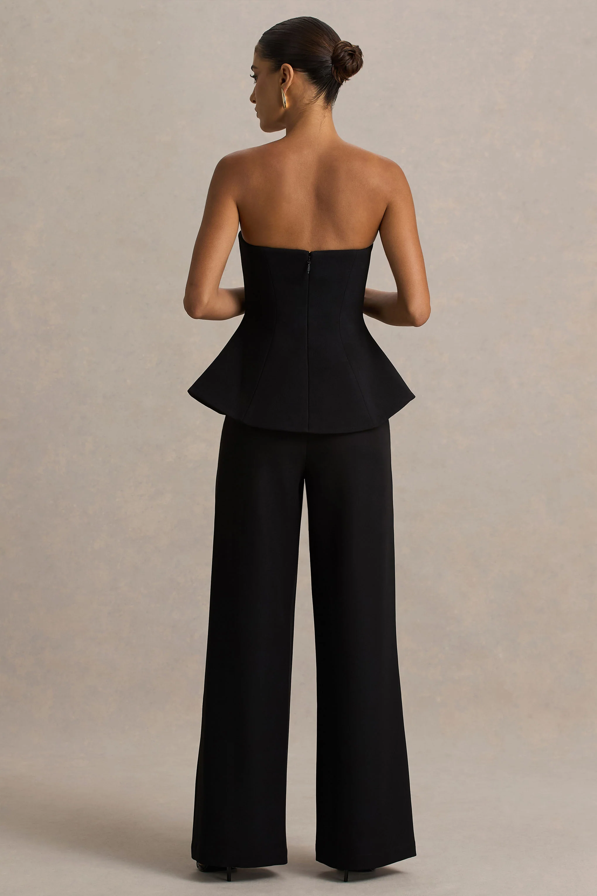 Silvia | Black Straight-Leg Trousers - Image 2
