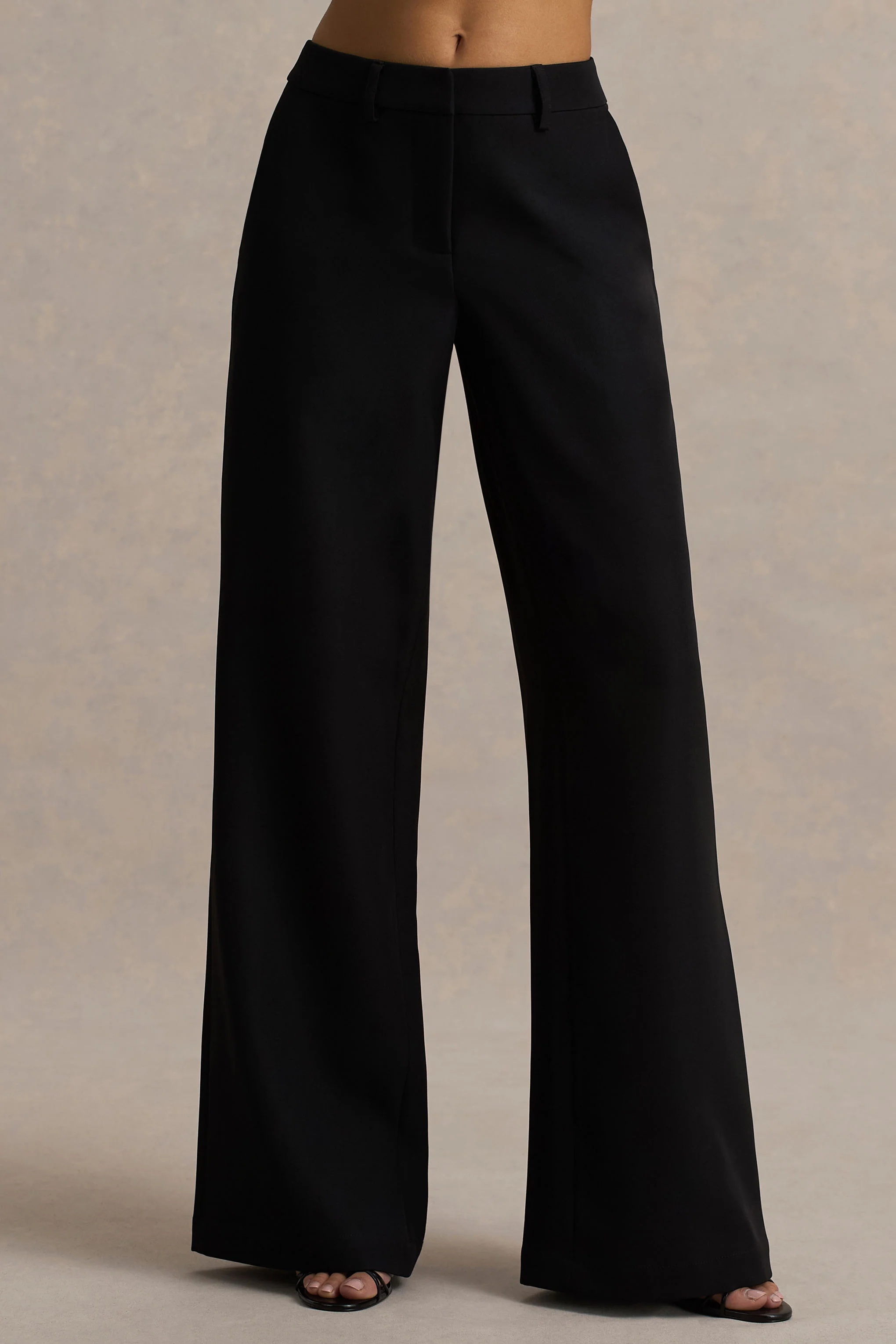 Silvia | Black Straight-Leg Trousers - Image 3