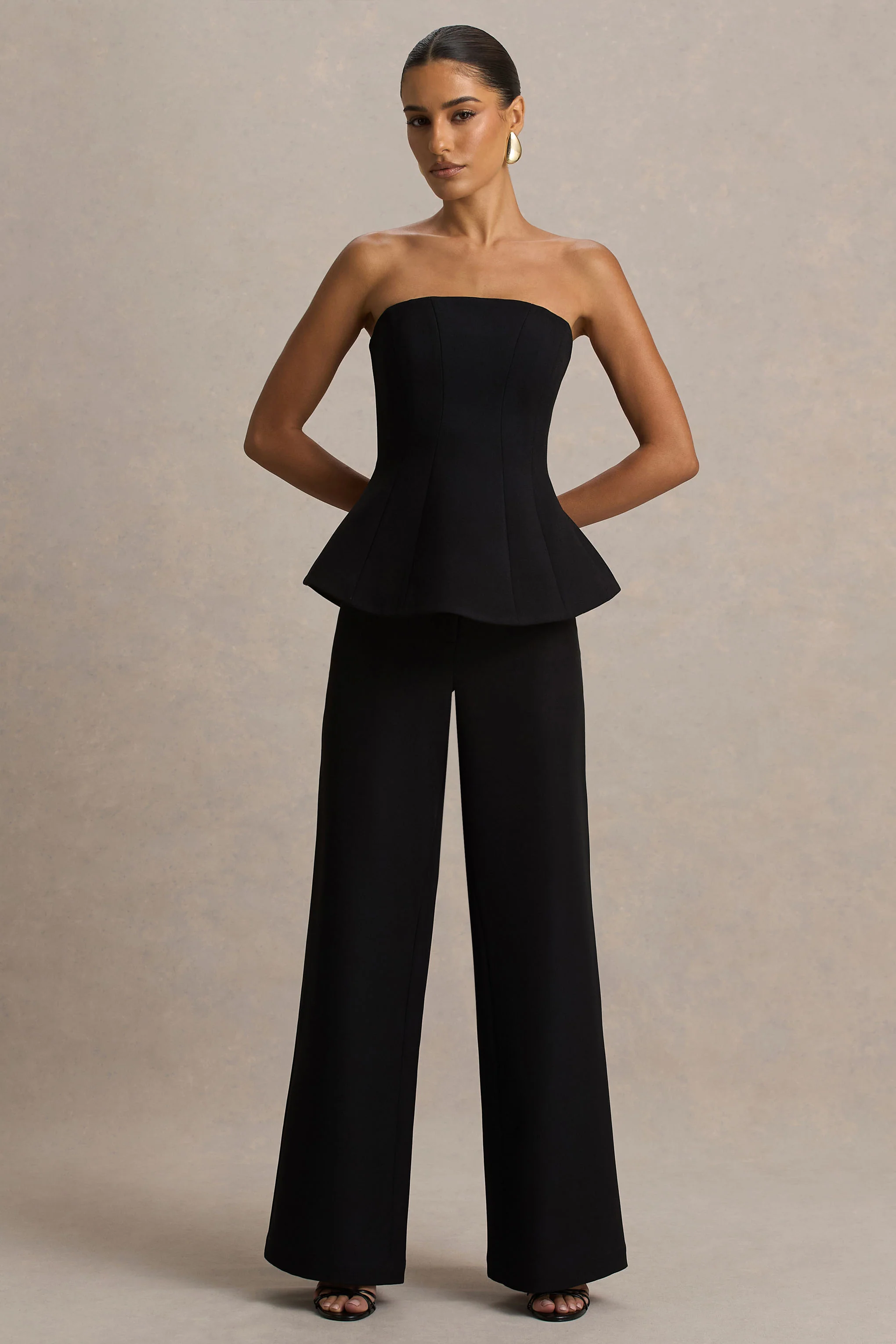 Silvia | Black Straight-Leg Trousers - Image 6