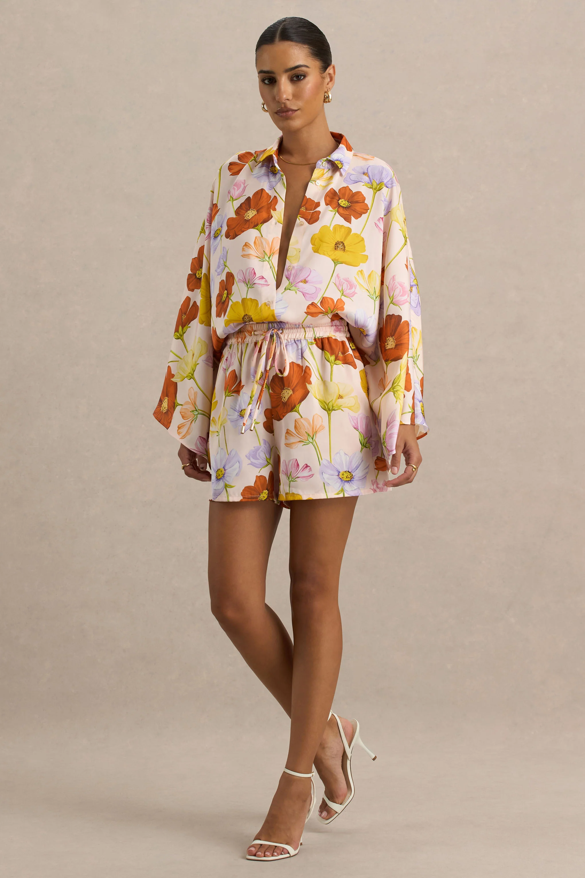 Sovran | Bright Floral Print Shorts - Image 4