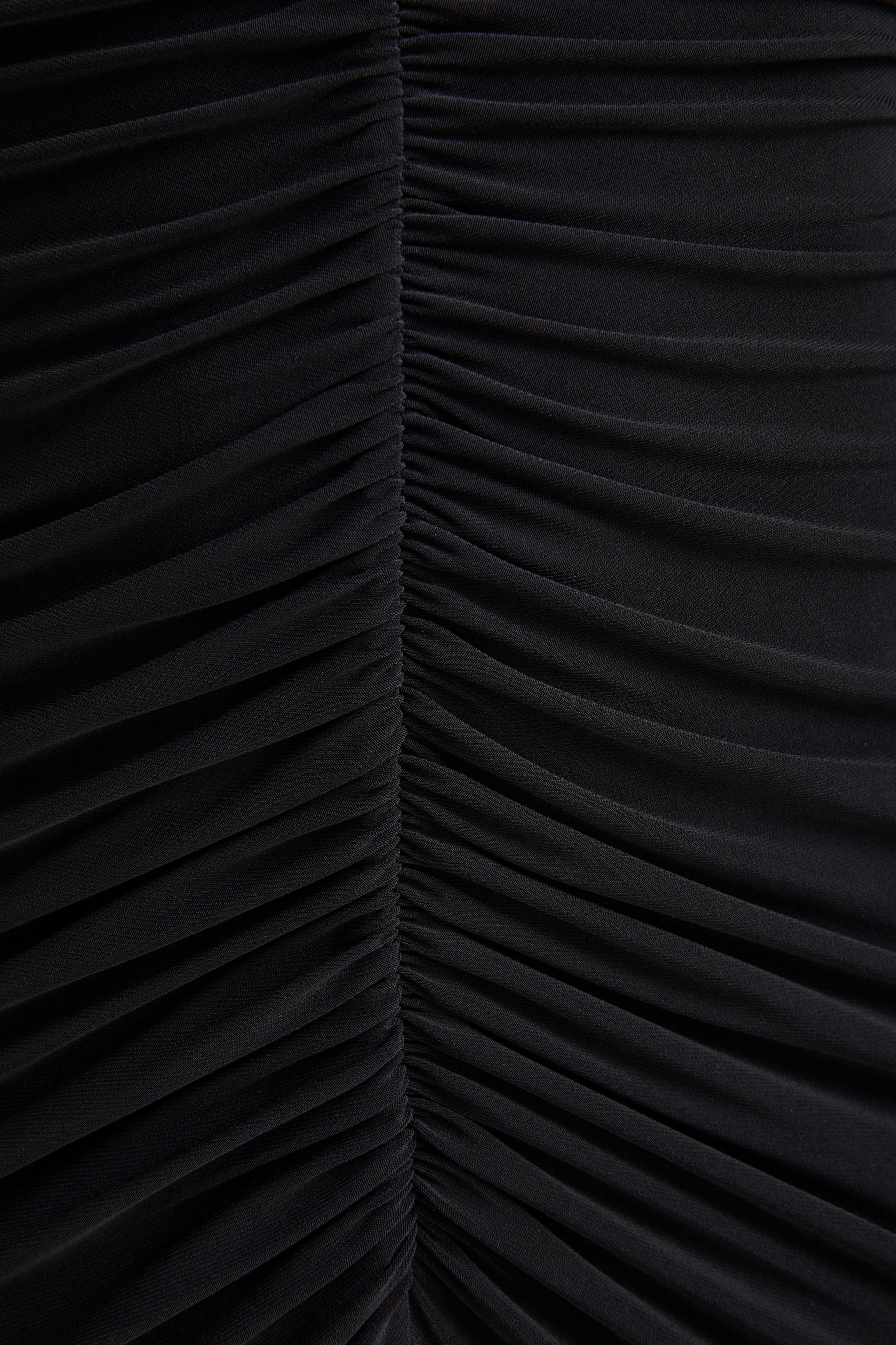 Tami | Black Plunge-Neck Long Sleeve Maxi Dress - Image 6