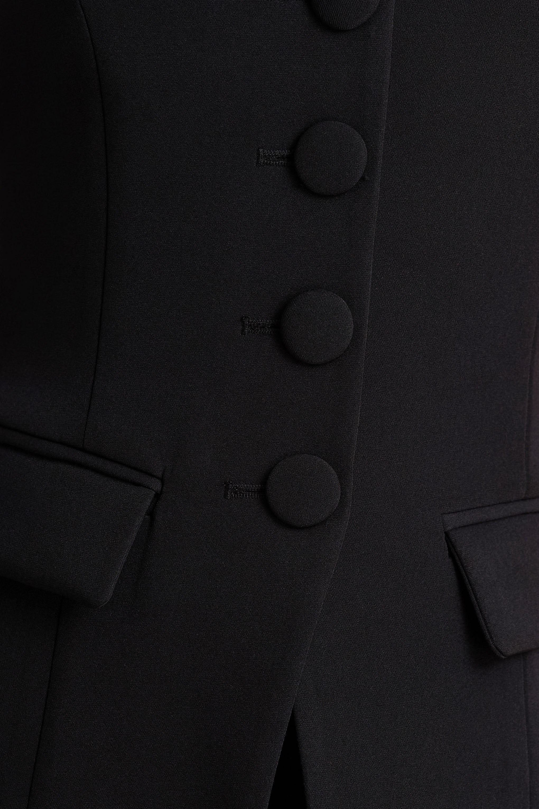 Tecla | Black Button-Up Tailored Waistcoat - Image 6
