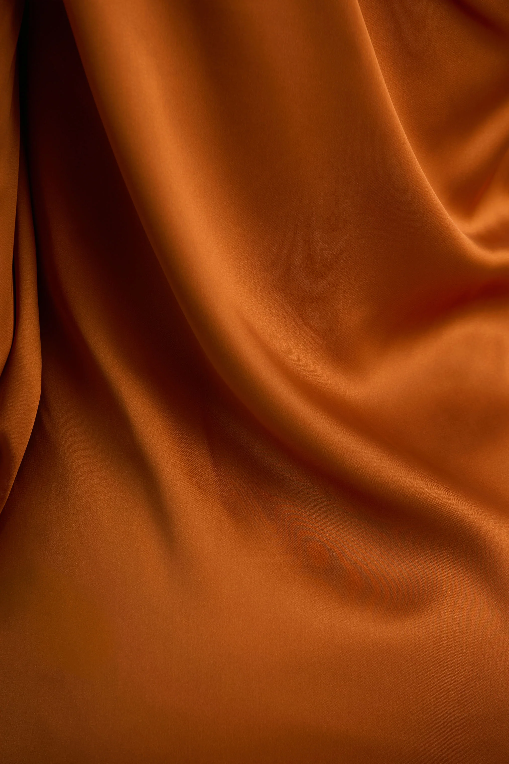 Thelma | Orange Satin Asymmetric Maxi Dress With One-Sleeve - Image 8