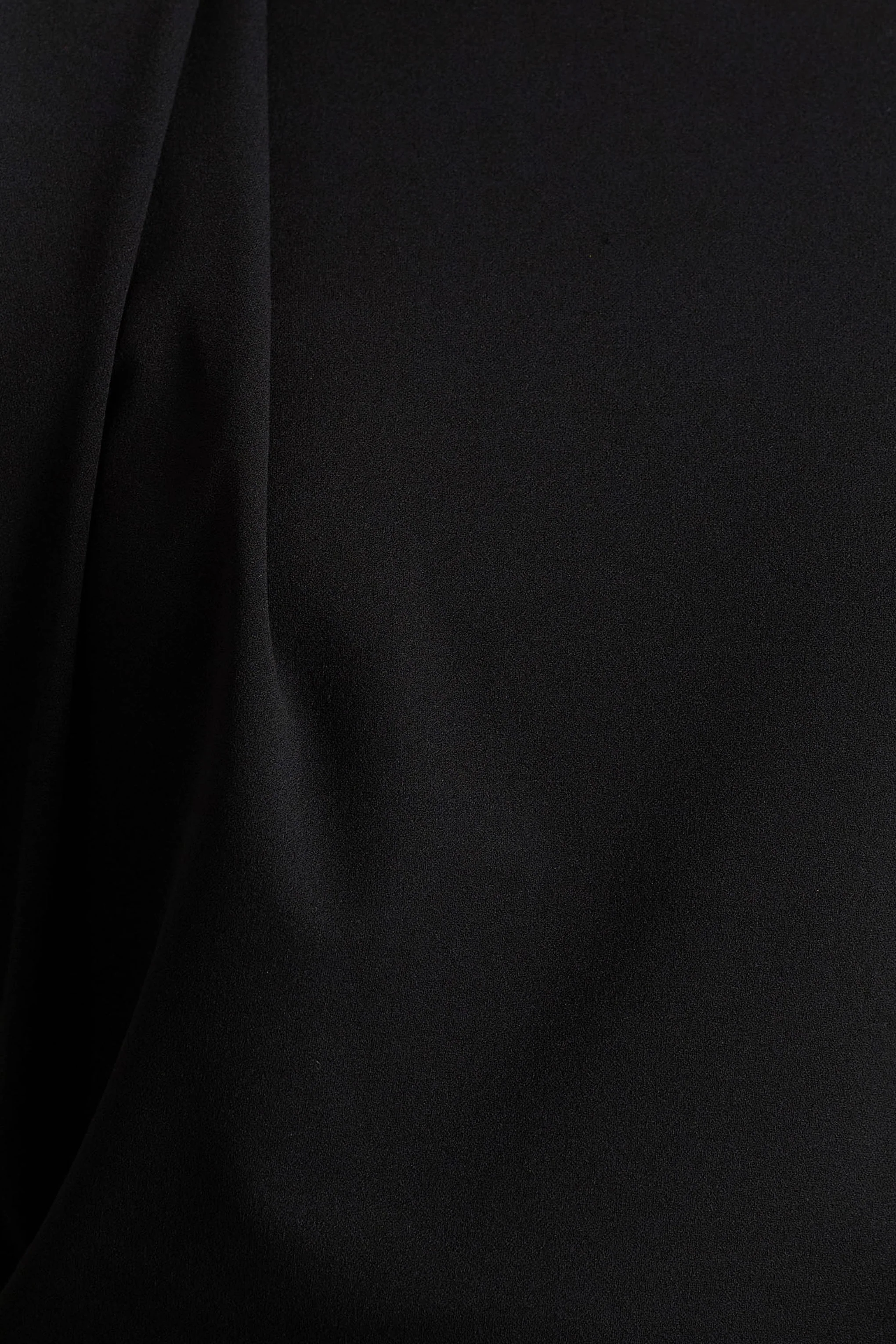 Tiff | Black Crew-Neck Jumpsuit With Draped Detailing - Image 6