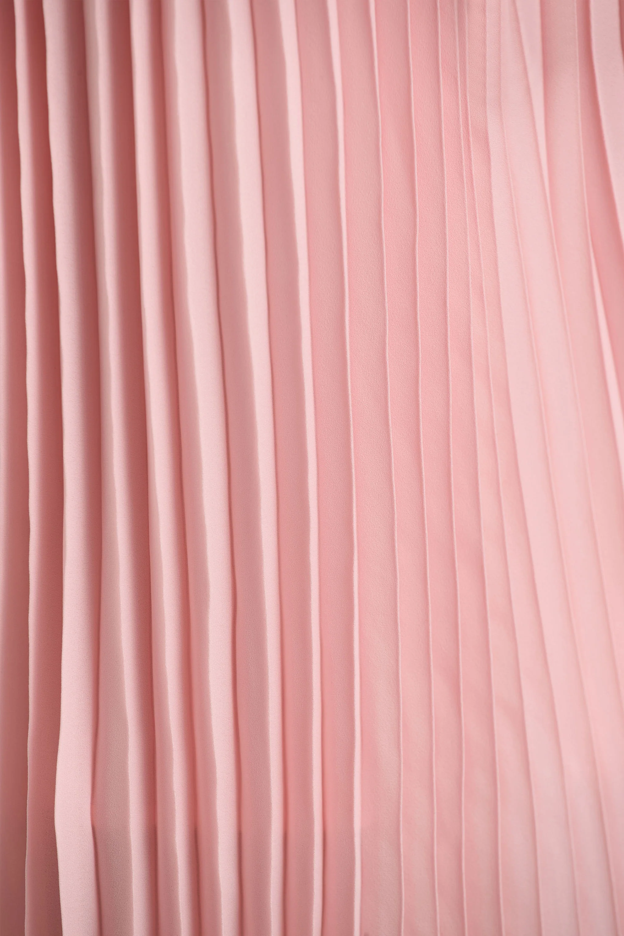 Tulip | Blush Pink Pleated High-Neck Midi Dress - Image 6