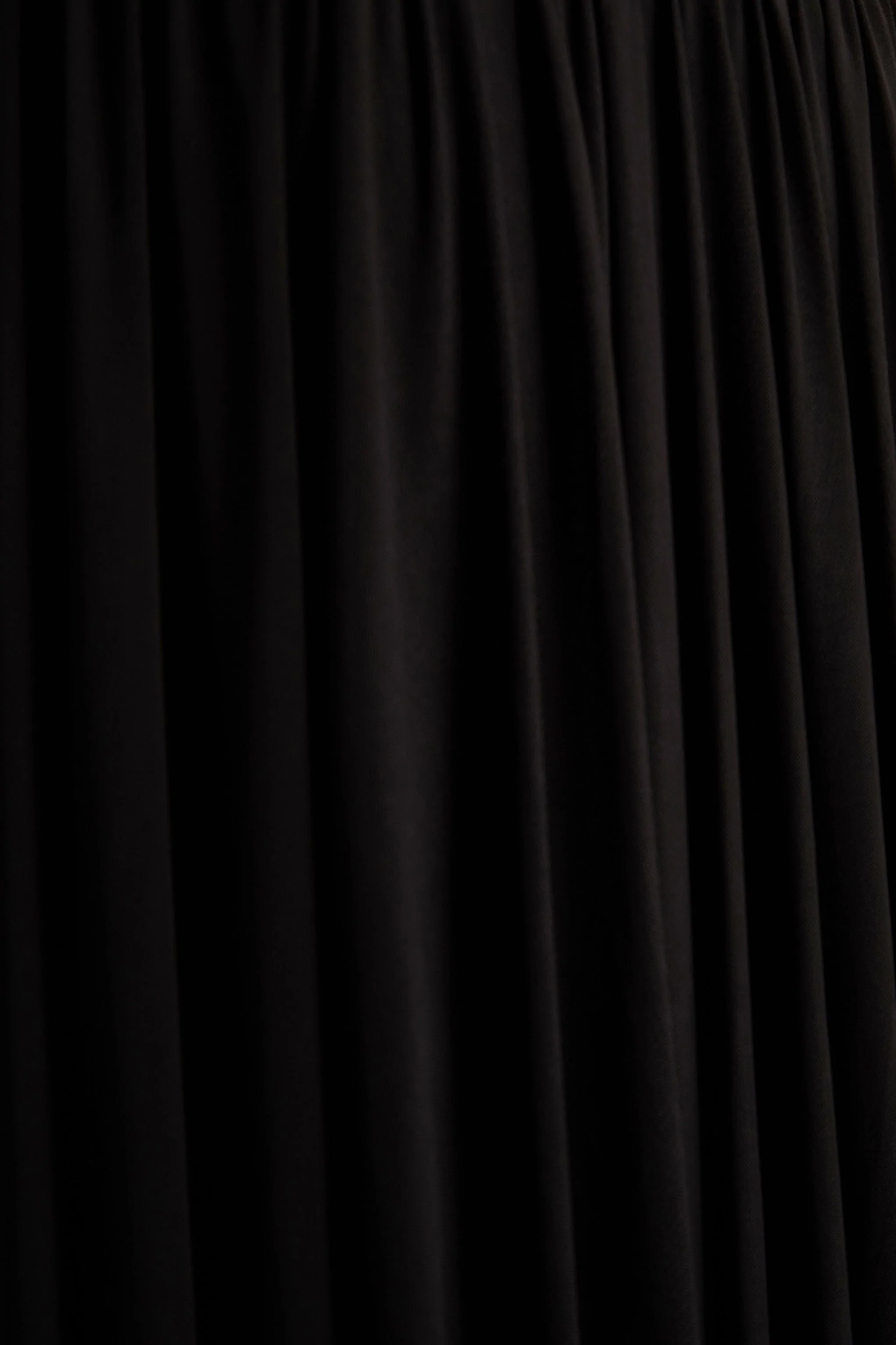 Verity | Black Cowl-Neck Maxi Dress With Sheer-Skirt - Image 7