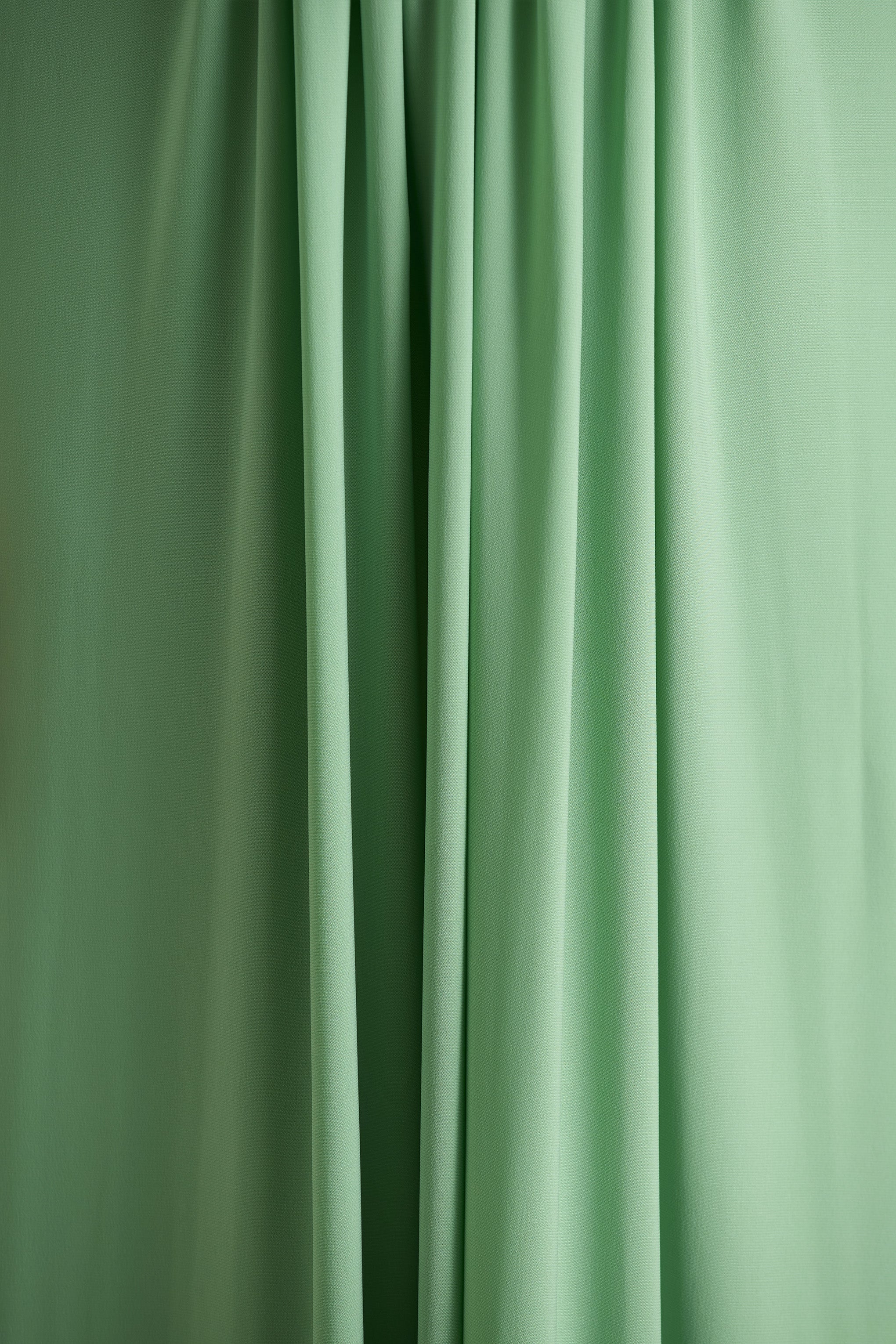 With Me | Green High-Neck Maxi Dress With Ruched Detailing - Image 6