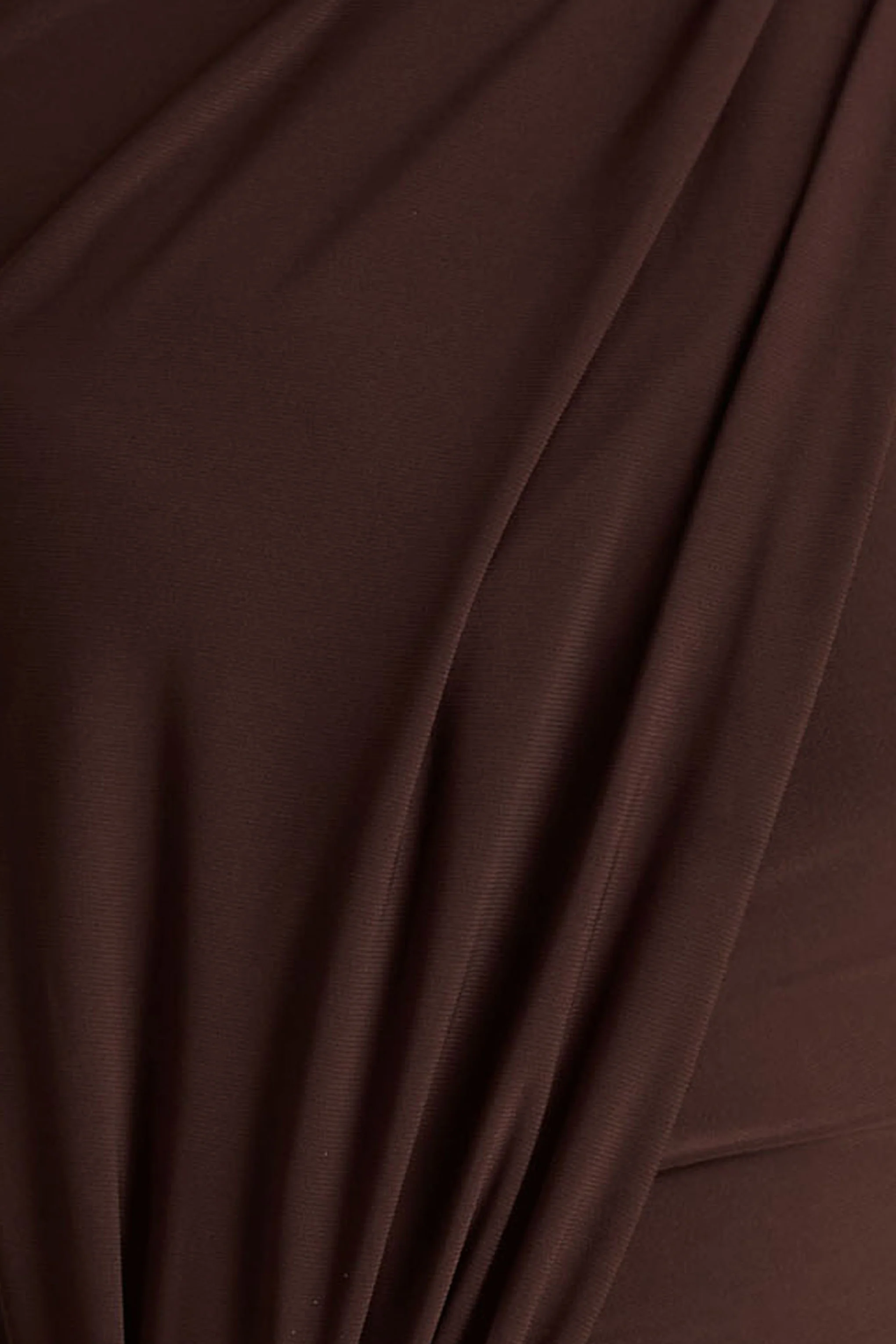 Zadie | Brown High-Neck Maxi Dress With Gathered-Detail - Image 6