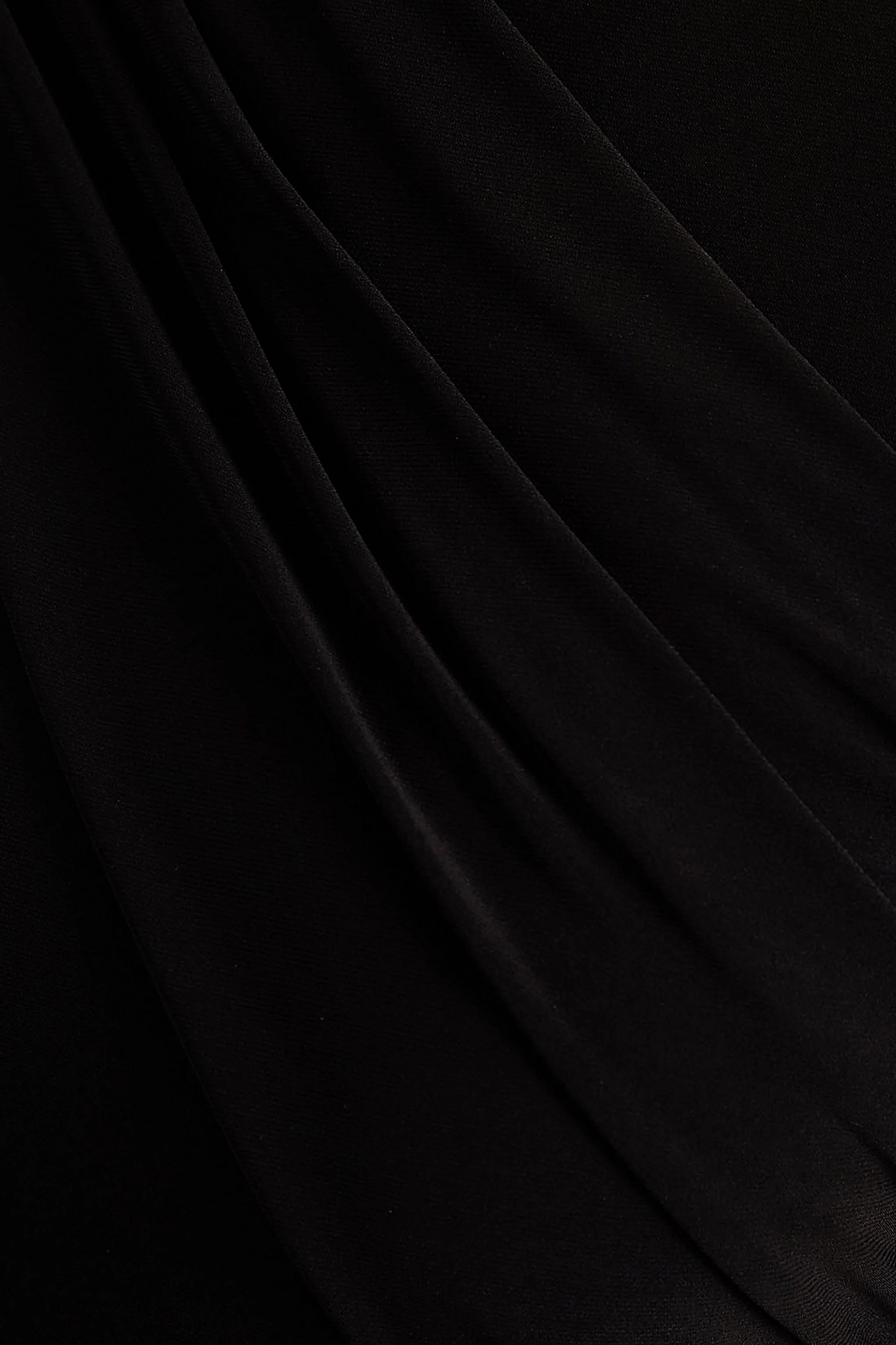 Zora | Black Crew-Neck Mini Dress With Knot And Sash Detail - Image 6