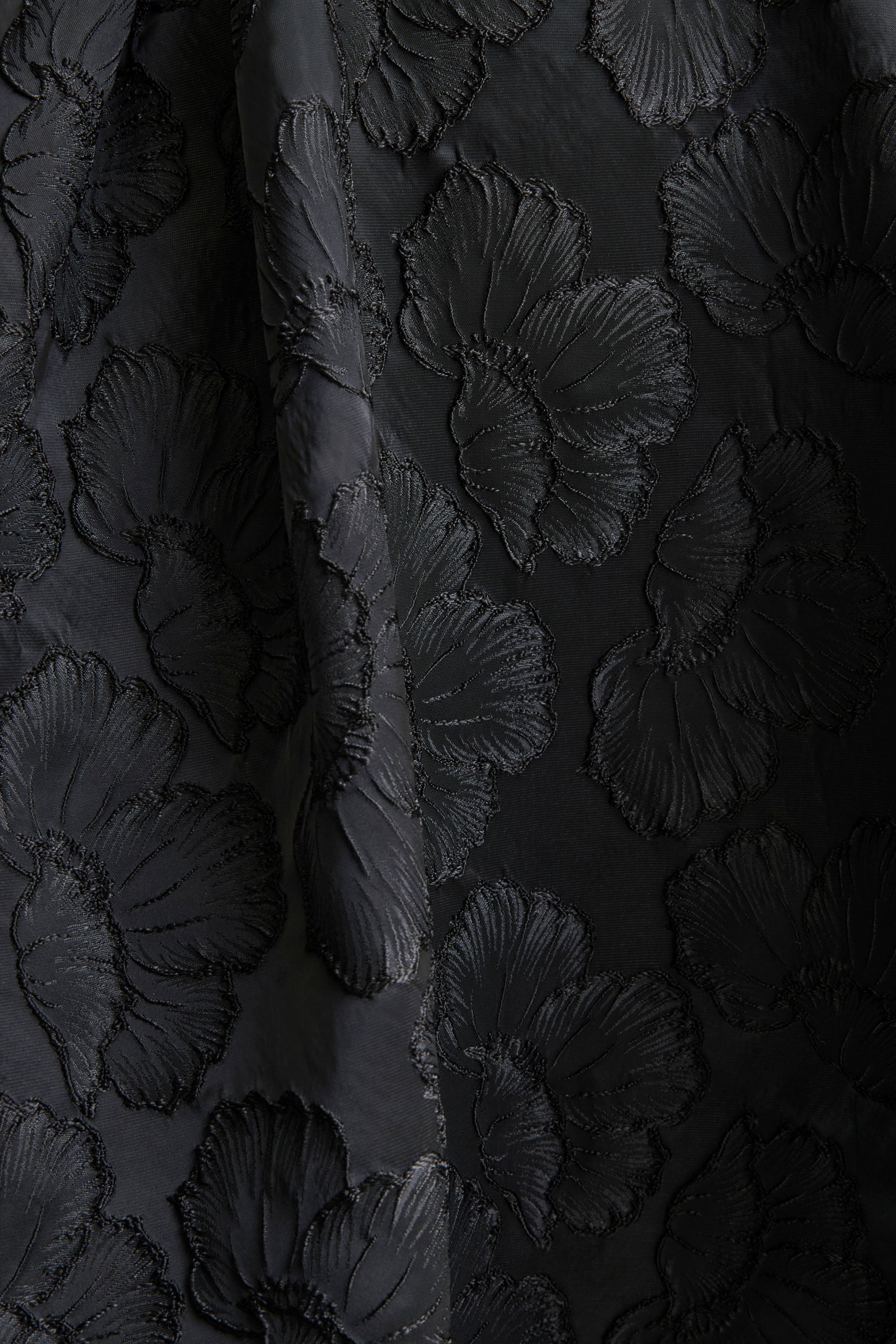 Zuma | Black Metallic Jacquard Strapless Midi Dress - Image 6